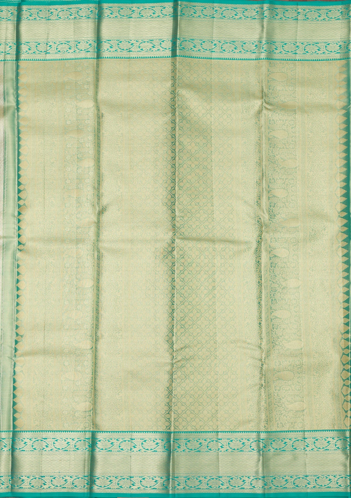 Koskii Rama Green Zariwork Pure Silk Saree – Women's - view 6