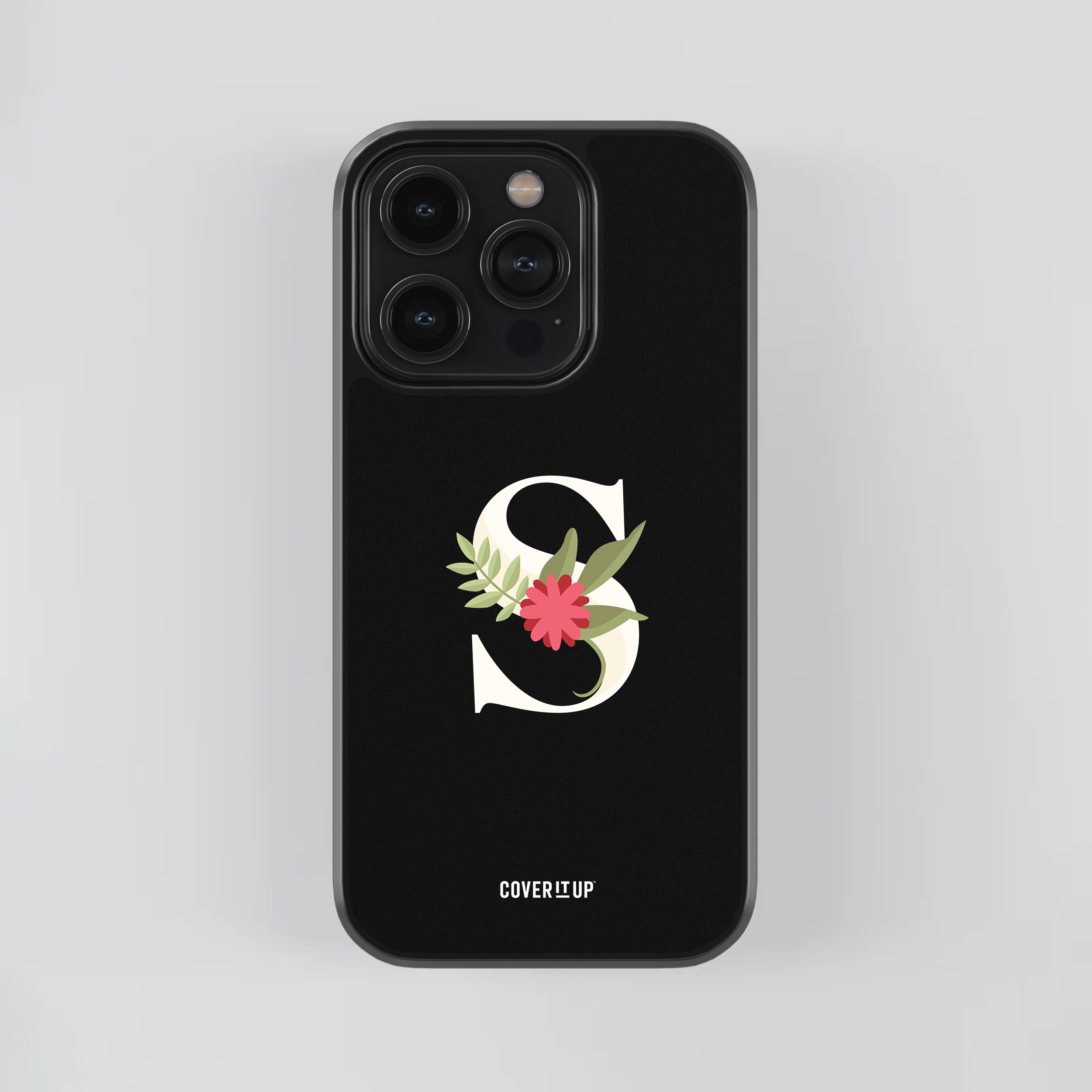 Design Phone Cases Limited Edition Floral Initial Glass Case - view 38