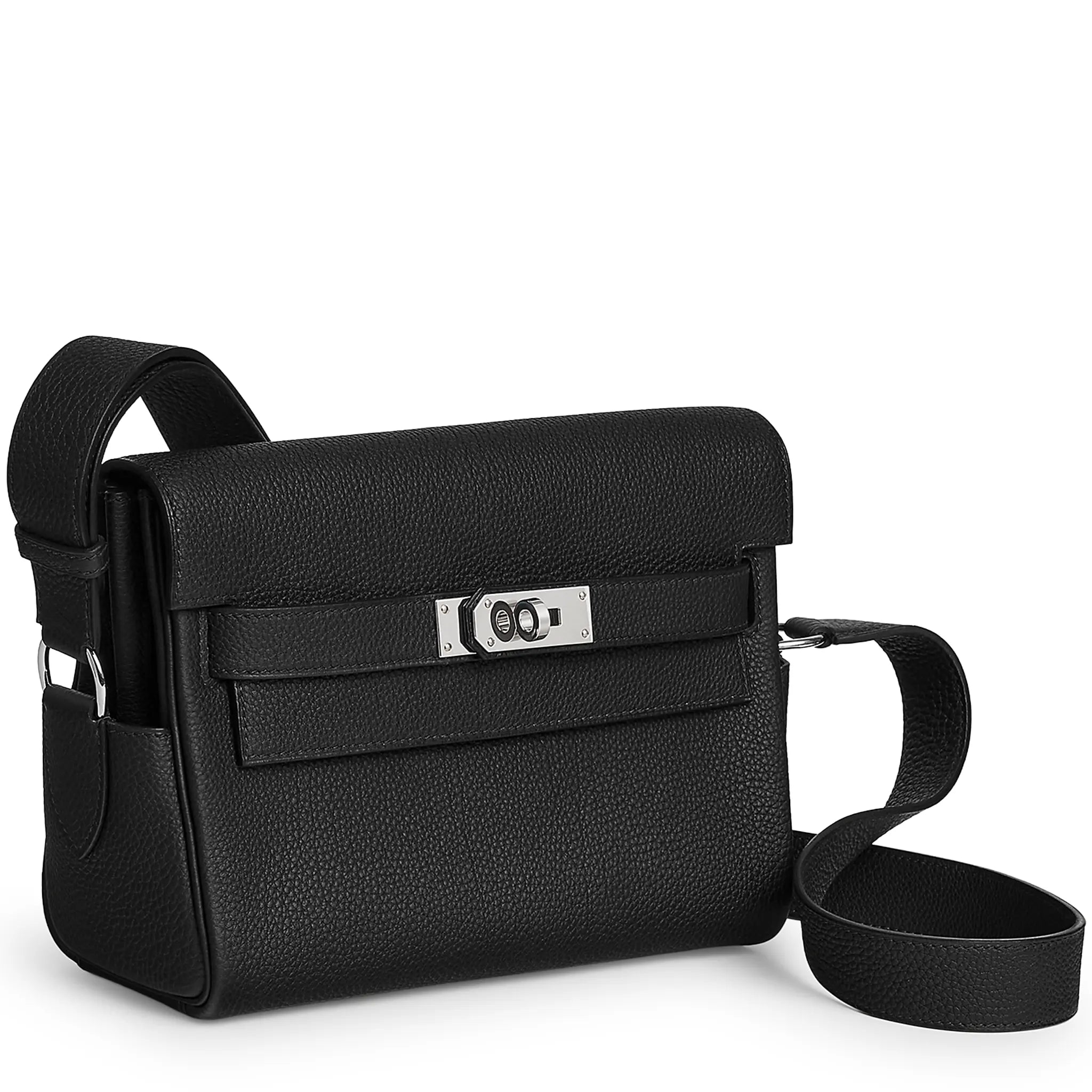 Hermès Paris Hermes Kelly Togo Calfskin Palladium Hardware Noir Messenger Bag - view 3