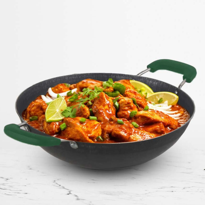100 pure sheet – The Indus Valley 100% Pure Sheet Iron Kadai with Silicon Handle, Seasoned, Toxin-free