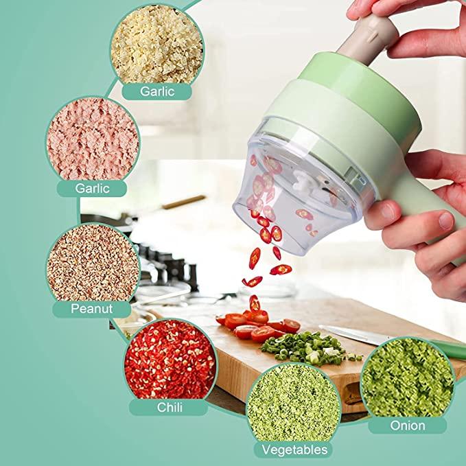 Roposo Clout ABS Stainless Steel Large Quick & Powerful Manual Hand Held Vegetable/Fruit Chopper - view 5