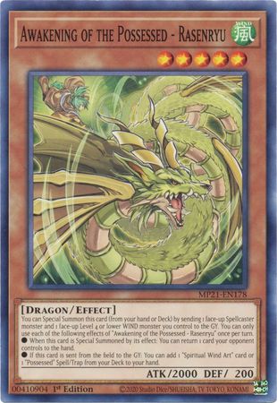 Yu-Gi-Oh! Awakening of the Possessed - Rasenryu - MP21-EN178 - Common - 1st Edition