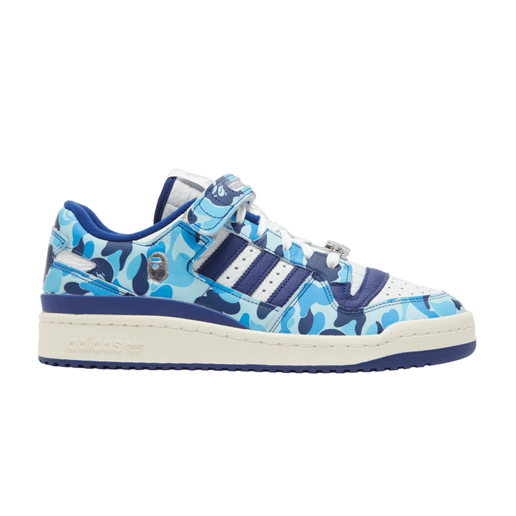 Yeezy adidas Forum 84 Low Bape 30th Anniversary Blue Camo