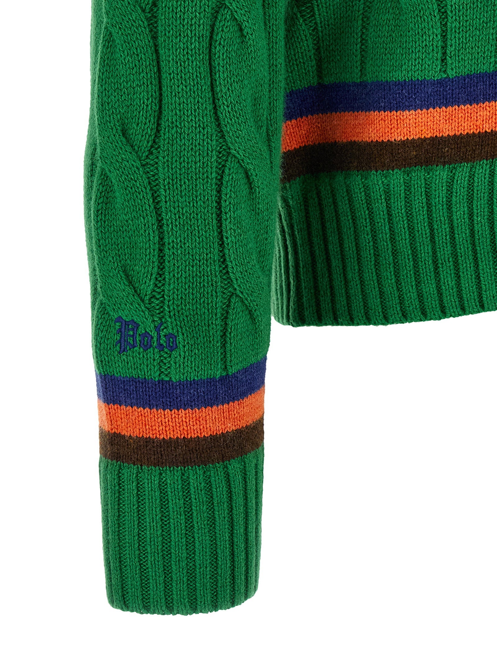Polo Ralph Lauren V-knit With Cable Pattern – 55% wool, 45% cotton - view 4