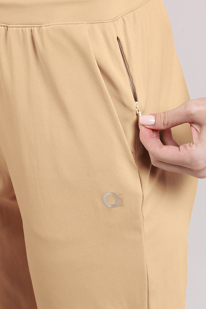 Amante Energize Flexi Track Pants - Irish Cream - view 5