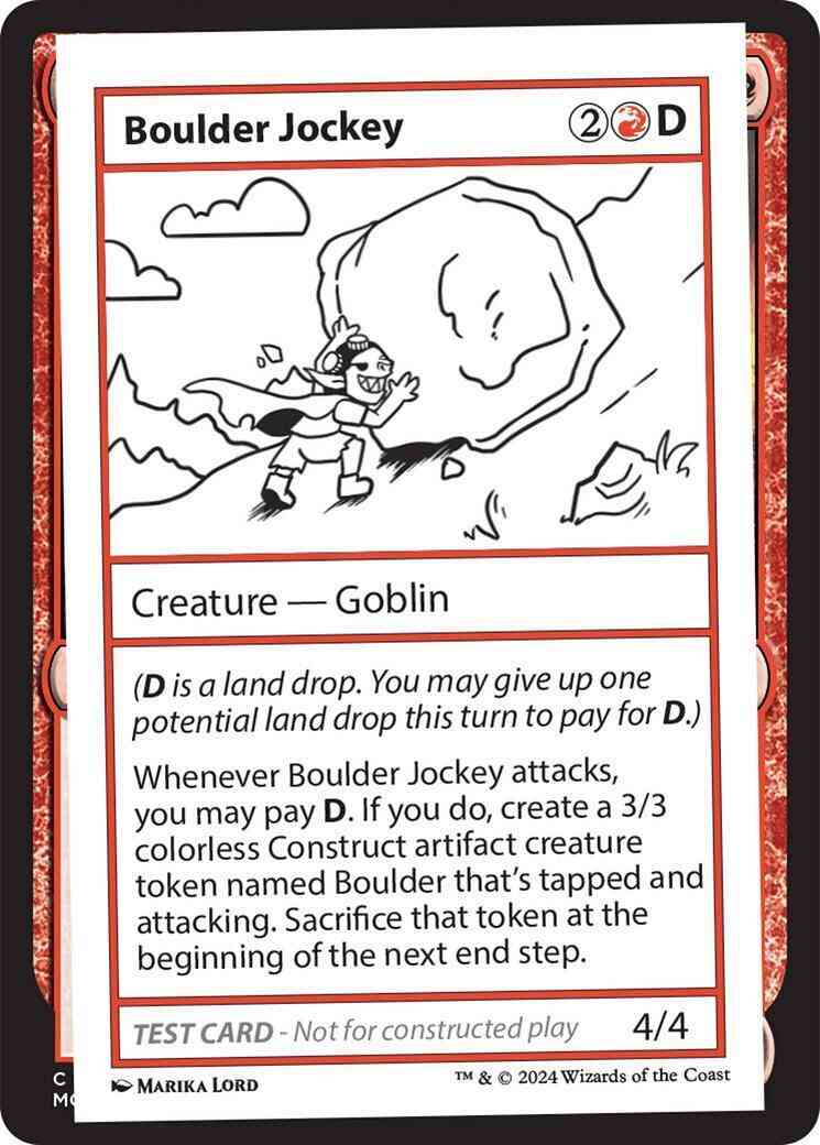 Boulder jockey 324 – Magic Boulder Jockey [324] [Playtest Card] [Mystery Booster 2] [Non-Foil]