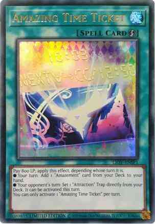 Yu-Gi-Oh! Amazing Time Ticket - LIOV-ENSP1 - Ultra Rare - Limited