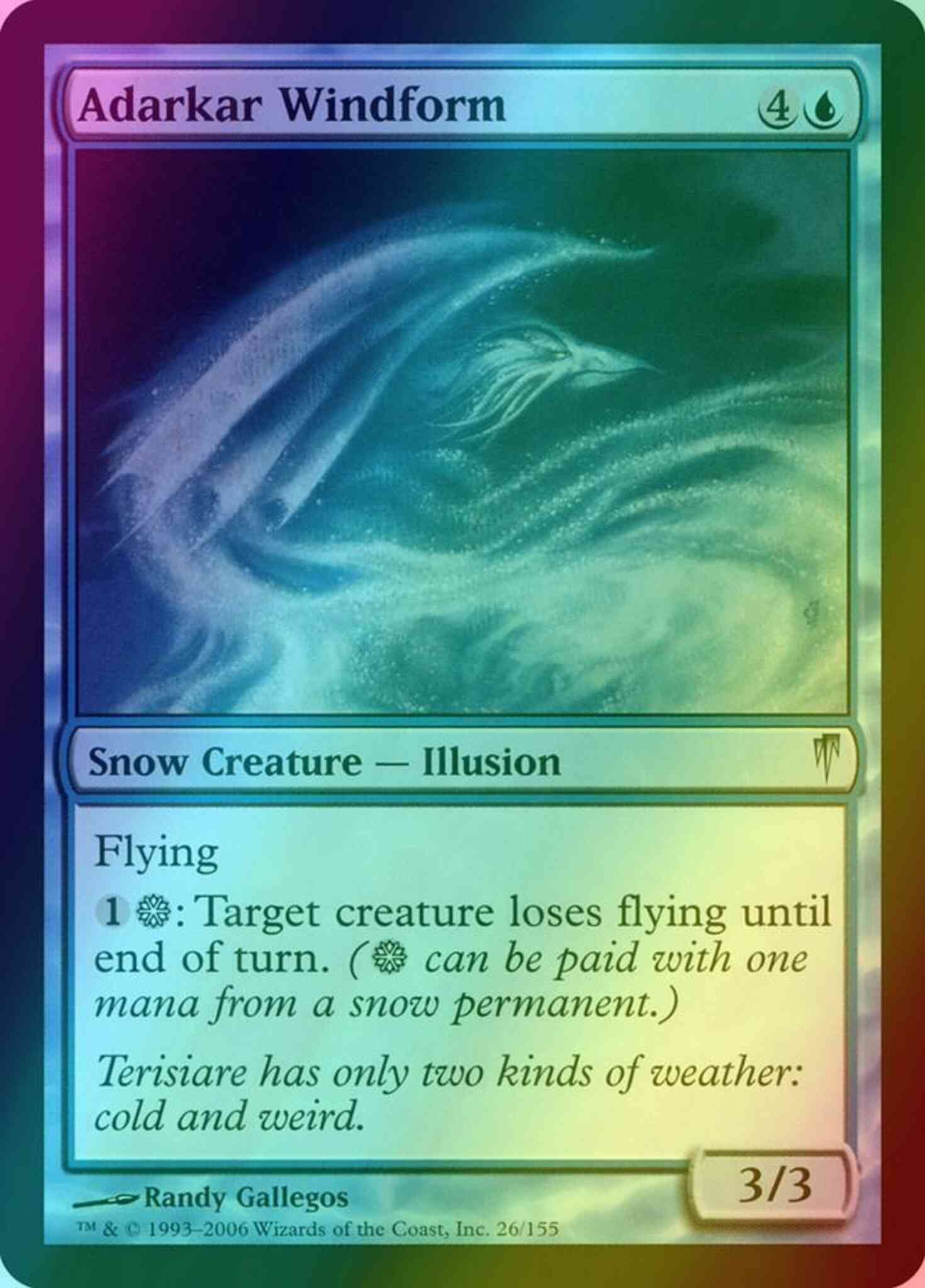 Adarkar windform 26 – Magic Adarkar Windform [26] [Coldsnap] [Foil]