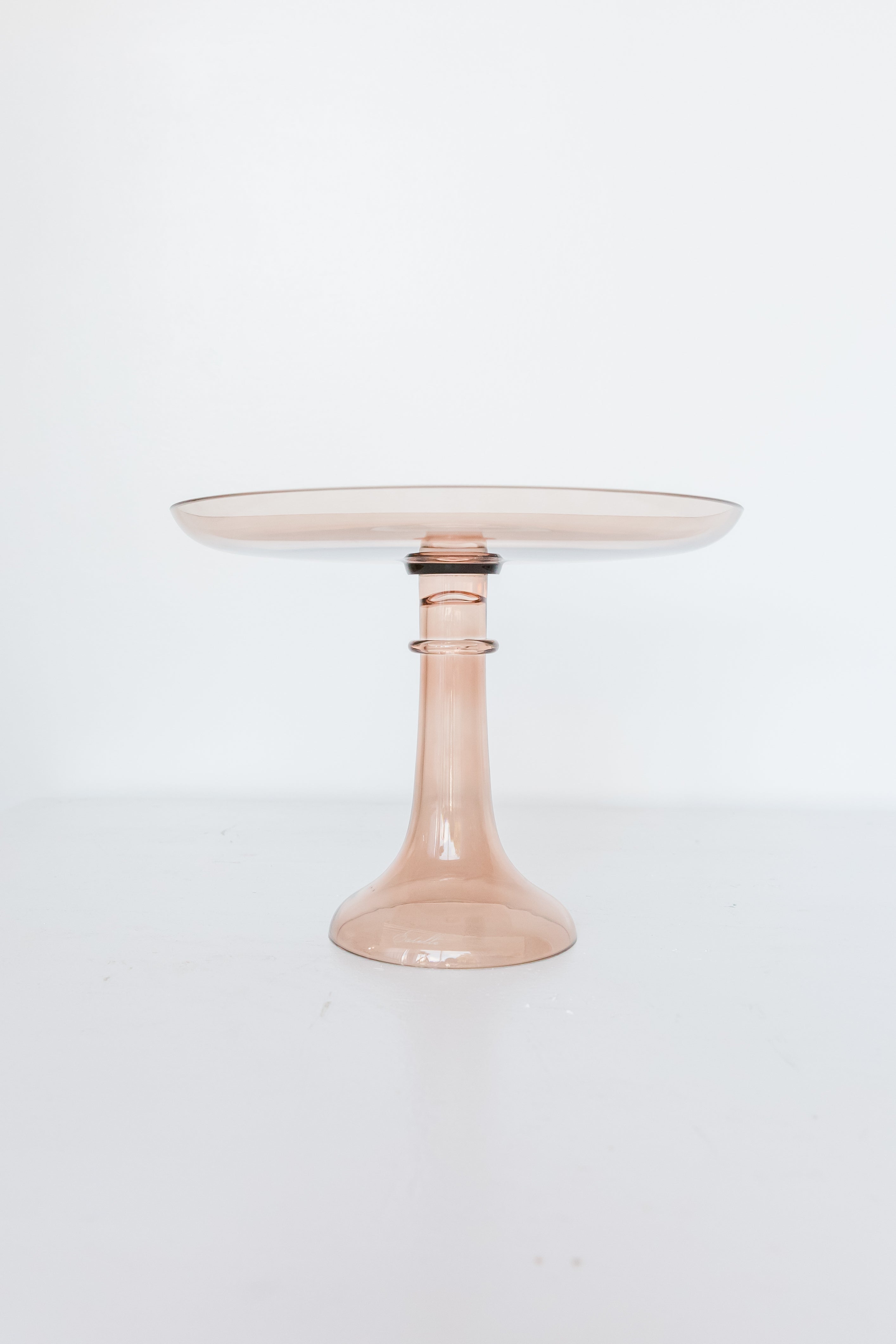 Estelle Colored Glass Estelle Cake Stand {Mocha Mousse (Our Amber Smoke)}