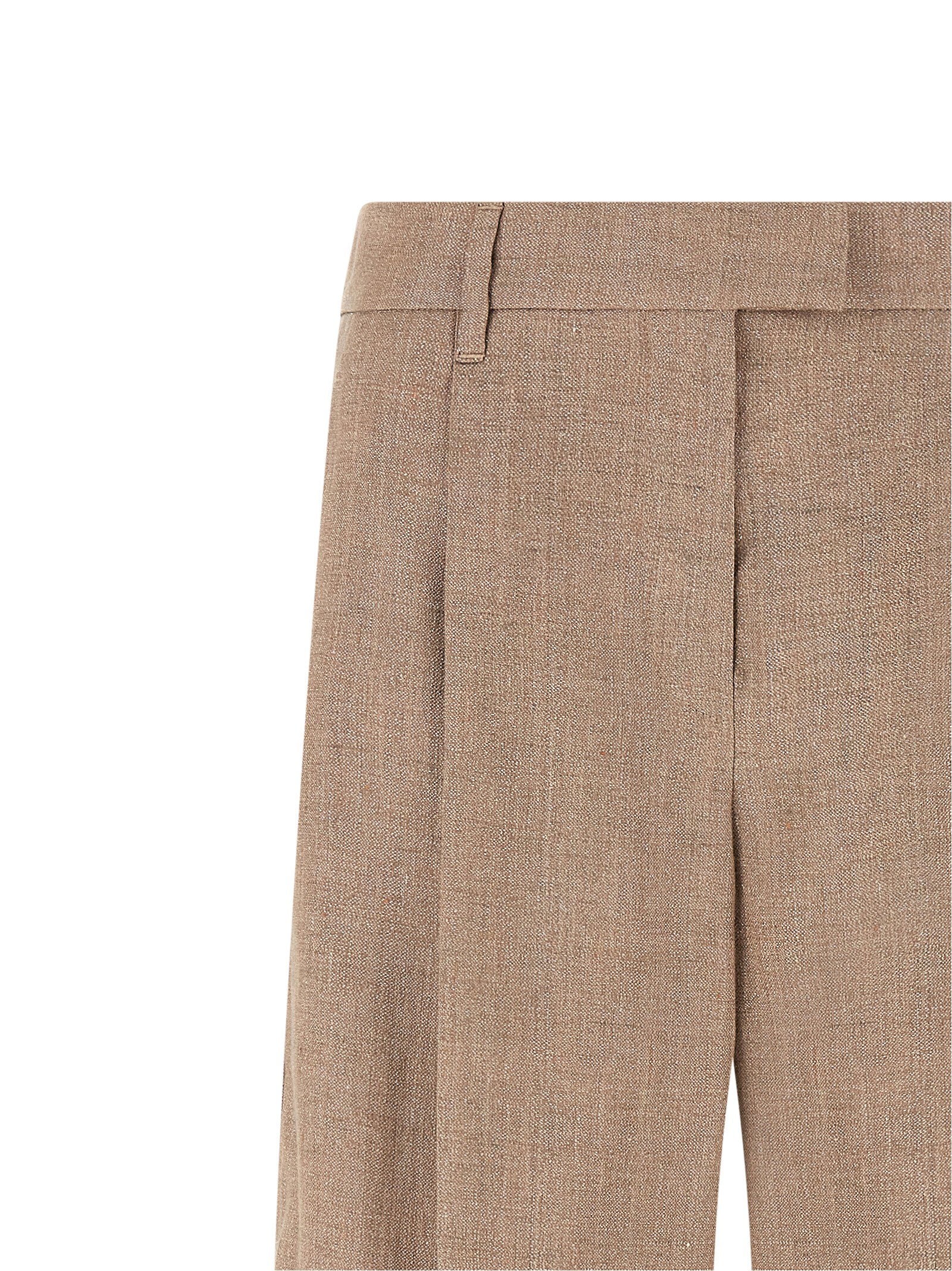 Brunello Cucinelli Loose Pleated Pants – 92% li, 4% pa, 4% pm - view 3