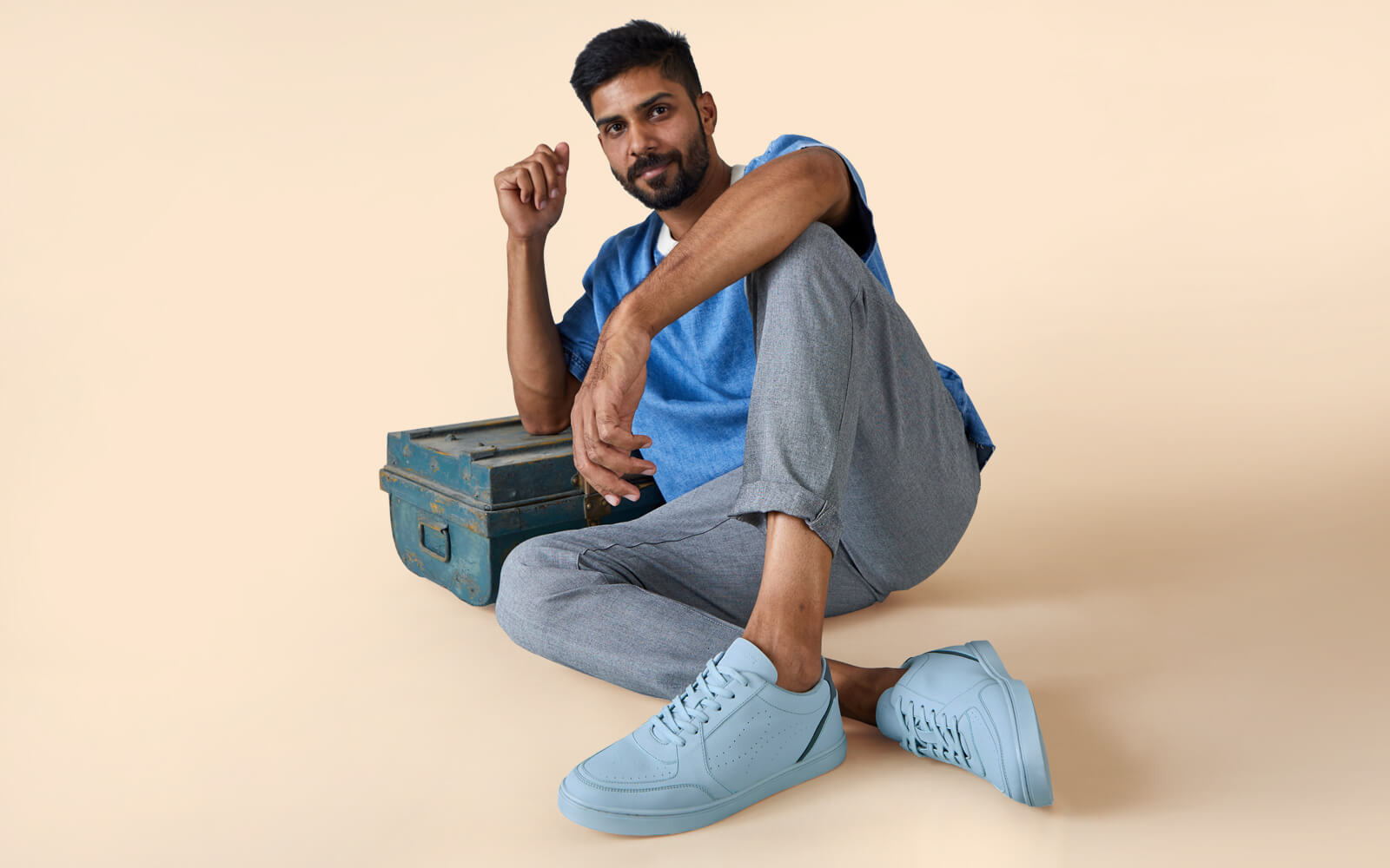 Neeman's Casual Pop Sneakers : Blue - view 7