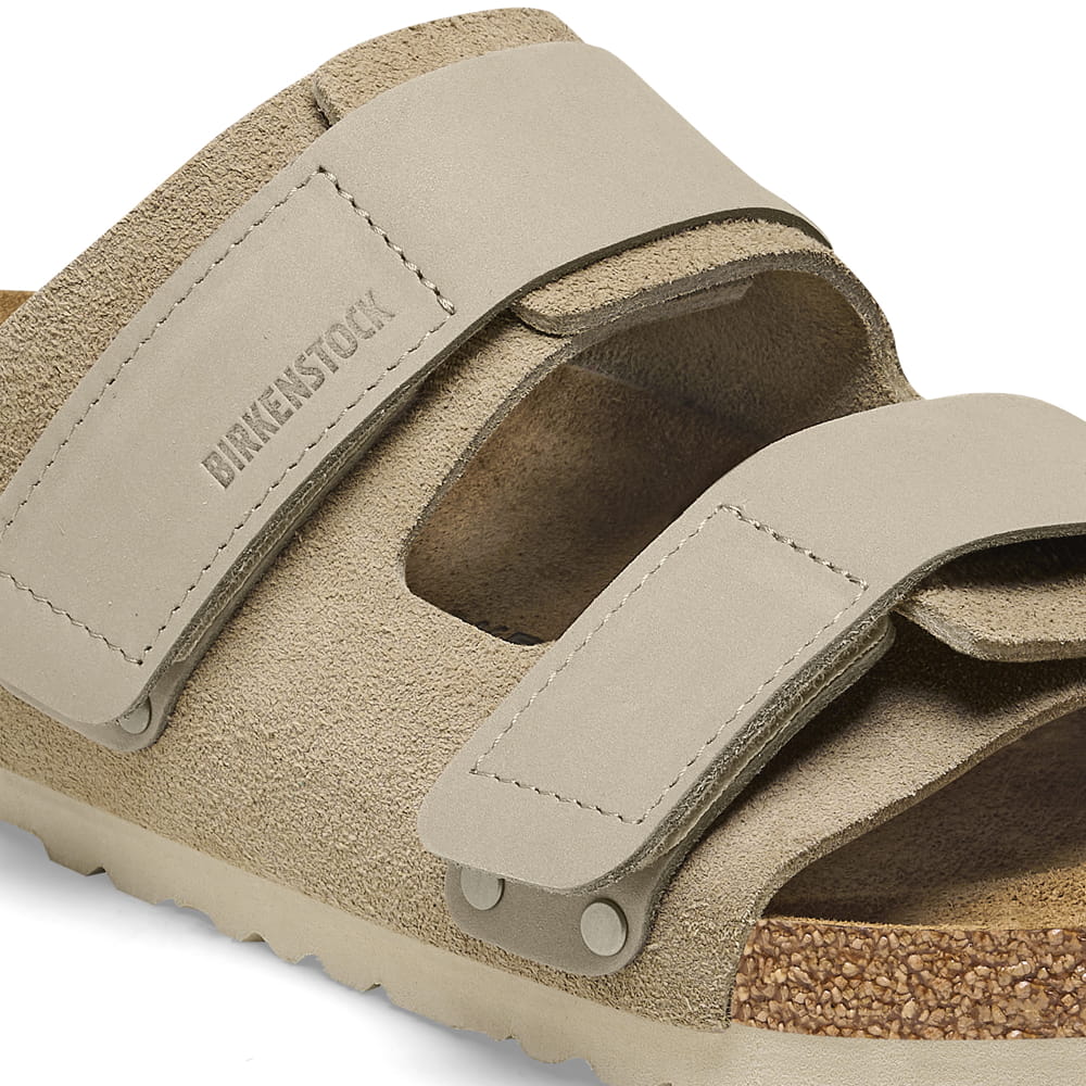 Birkenstock Uji Nubuck Suede Leather – Beige Beige/Taupe - view 5