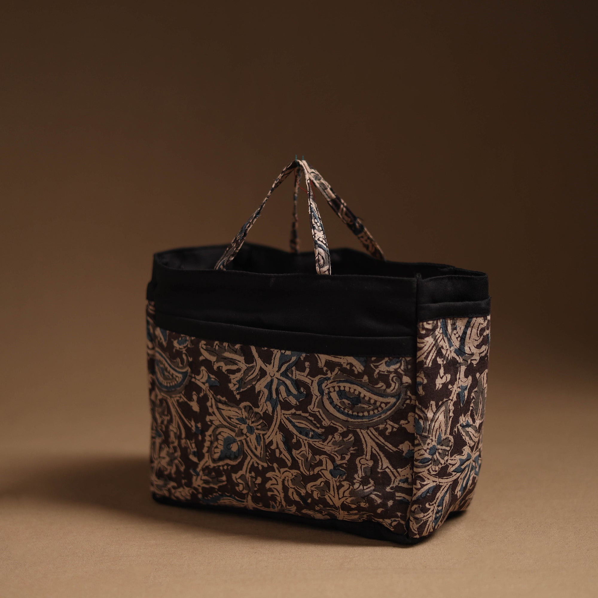 NOORI BAZAR Brown - Handcrafted Cotton Cosmetic/Toiletry Bag 02 - view 2