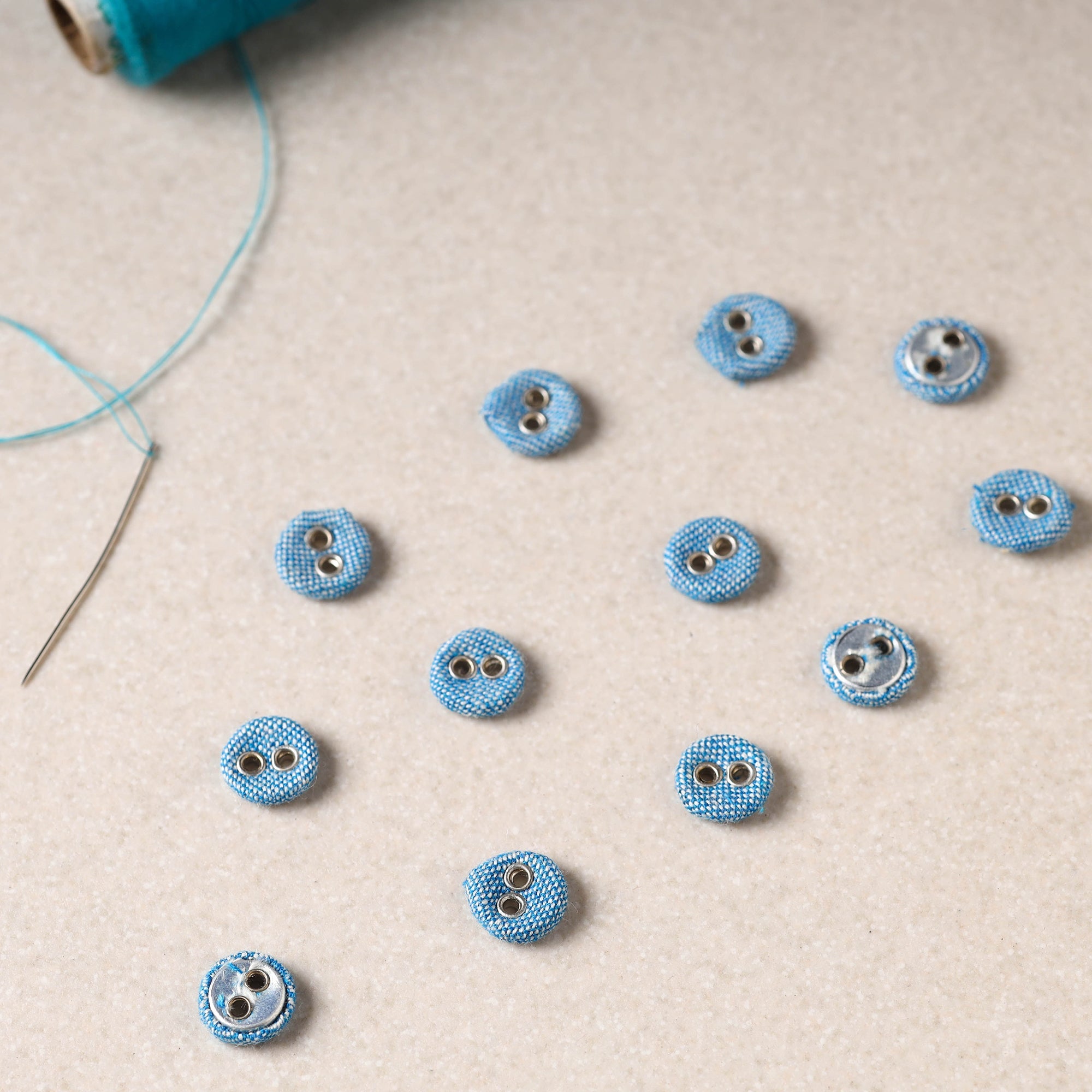 BUTTON BAAZ 1cm Buttonbaaz Handmade Button Small (Set of 12) 32