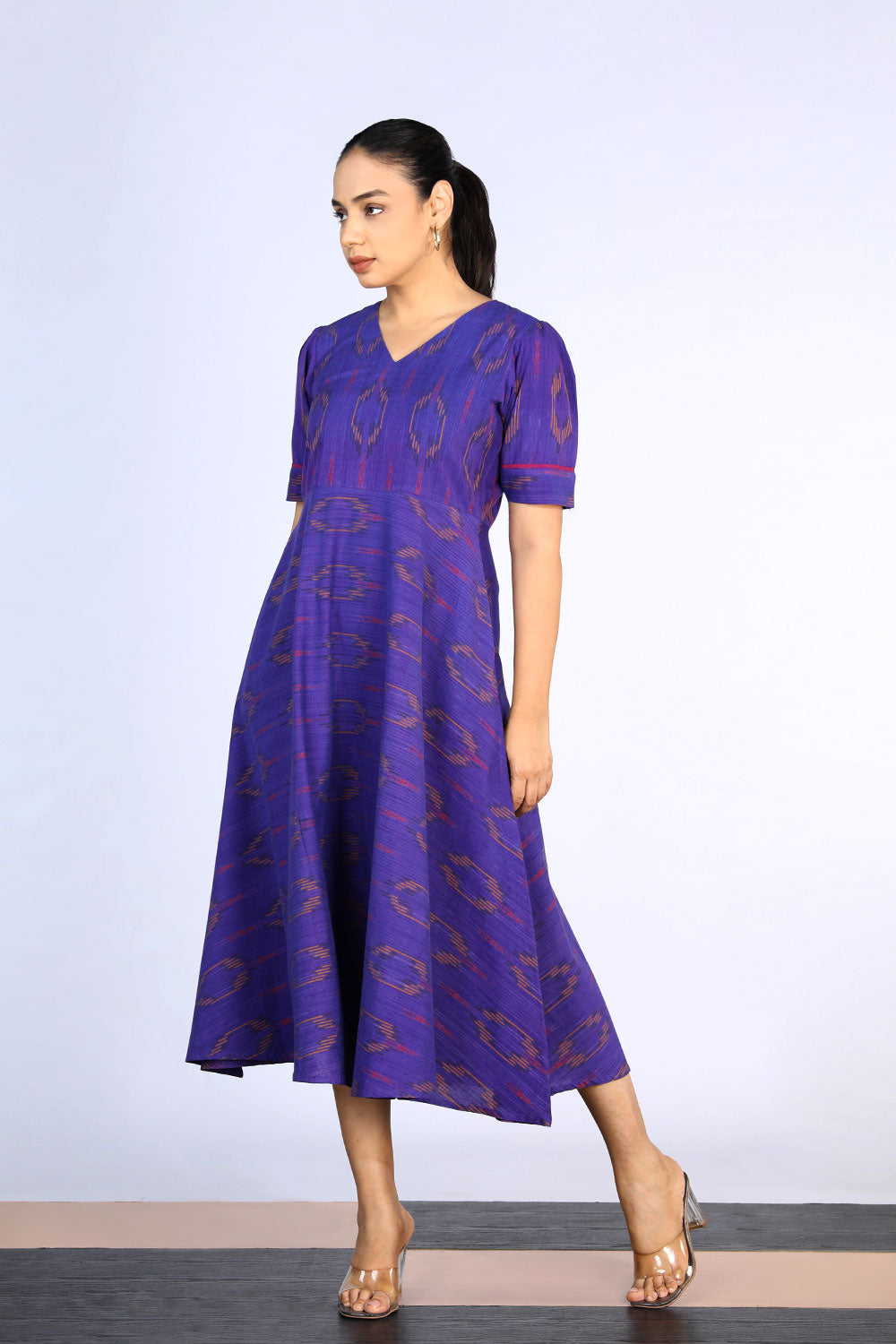 Kalanjali Ethnics Cotton Pochampally Ikat dress - view 4