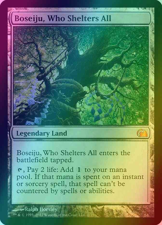 Boseiju who shelters – Magic Boseiju, Who Shelters All [2] [From the Vault: Realms] [Foil]
