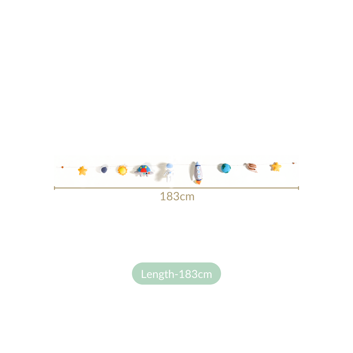 Nestasia Outer Space Bunting For Kids Room Decor - view 4