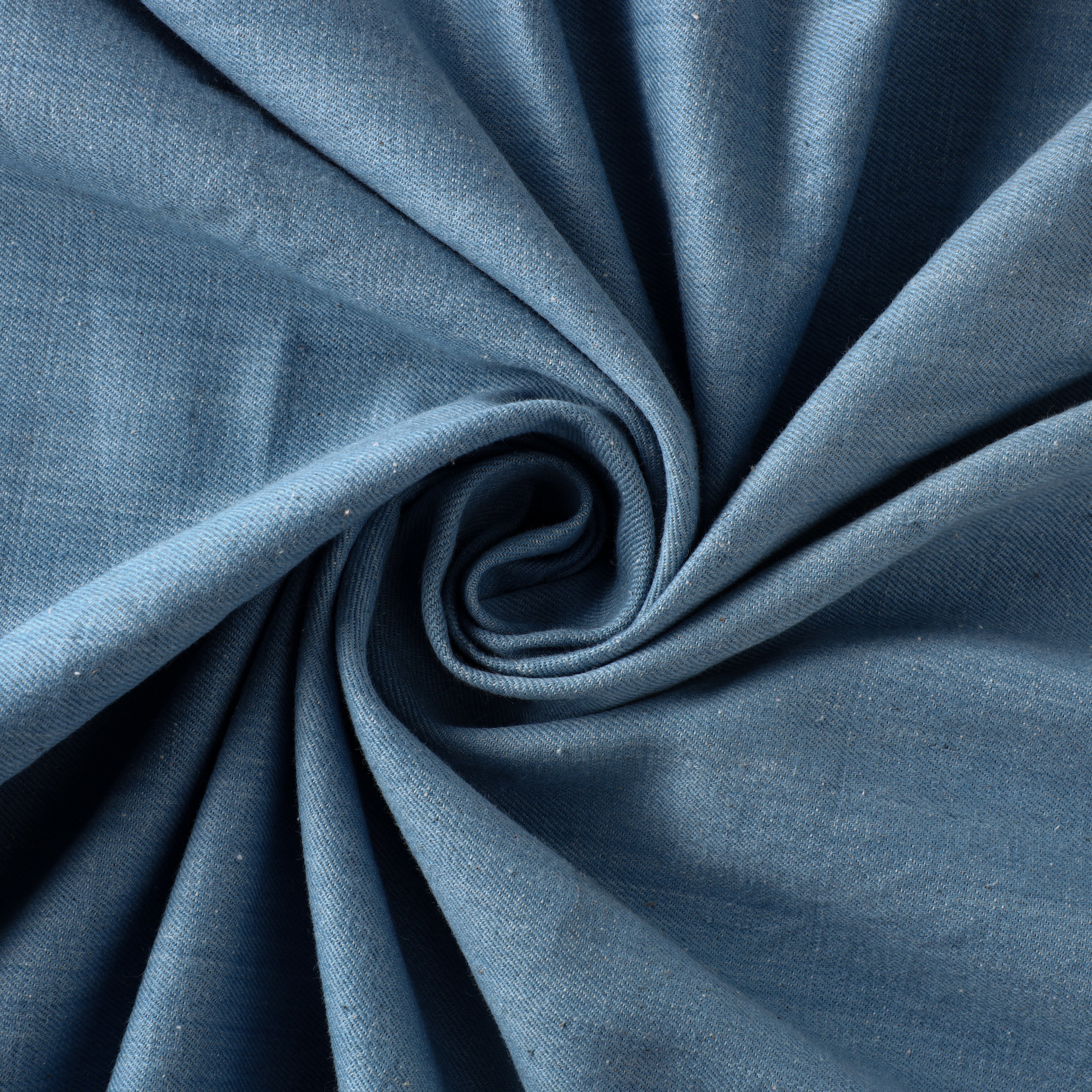 SOUTH KARGHA Blue - 2/40 Twill Cotton Handspun Handloom Natural Dyed Plain Fabric 05 - view 4
