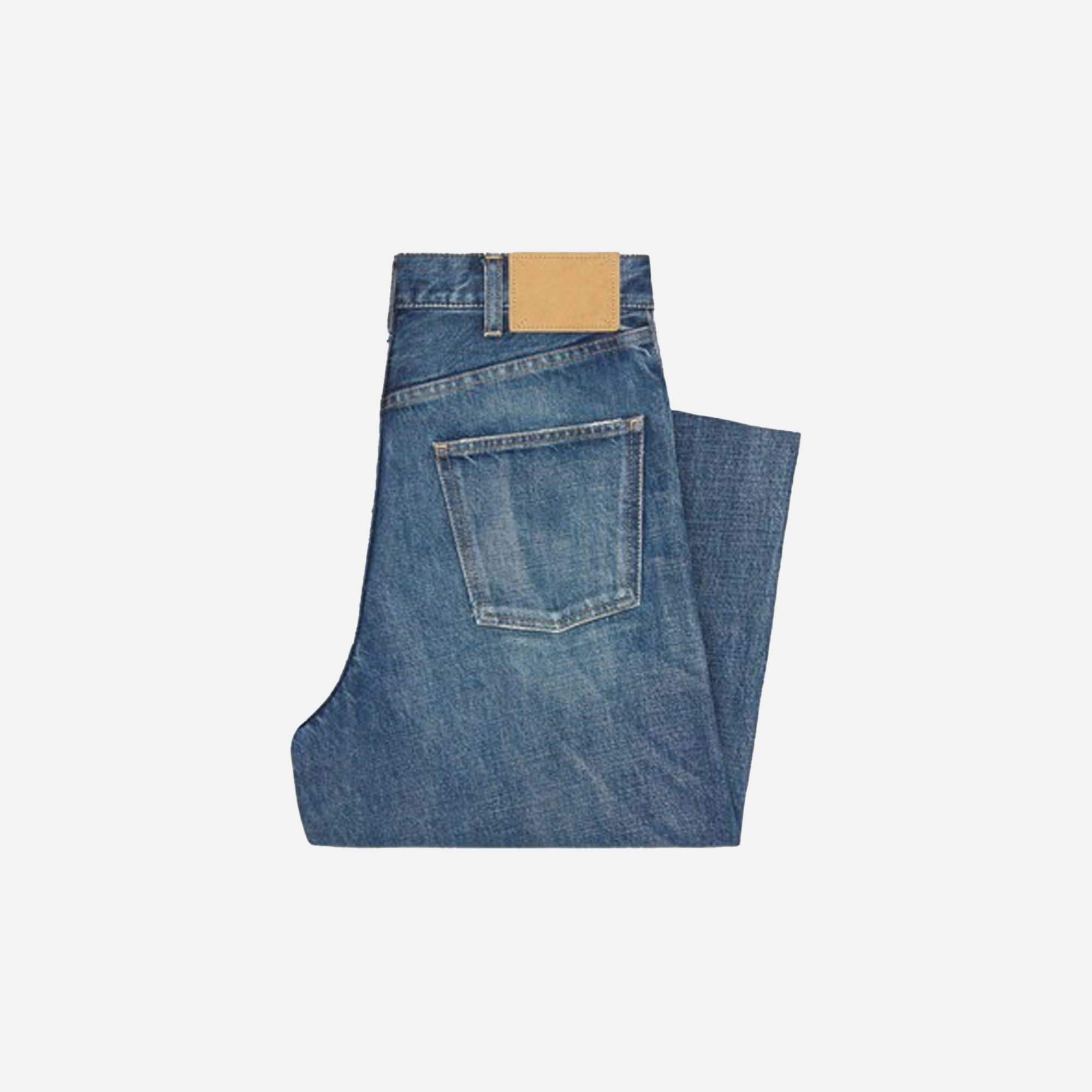 Celine Flared Surf Jeans in Dark Union Wash Denim - view 3
