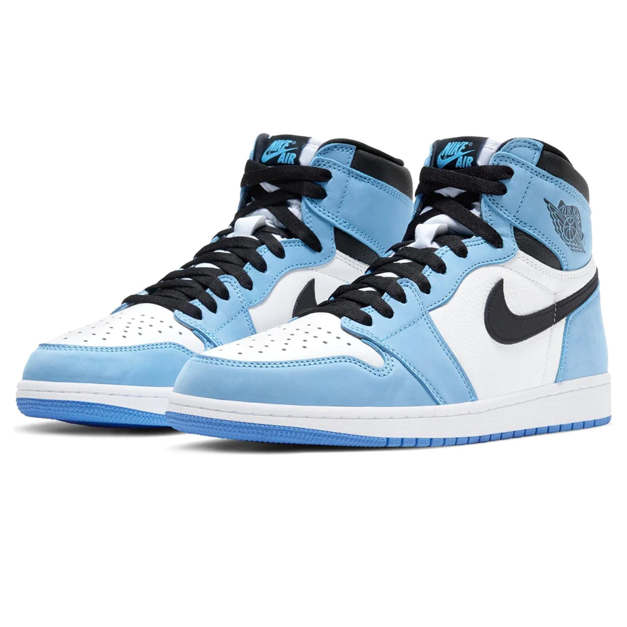 Air Jordan 1 Retro High White UNC University Blue Black - view 2
