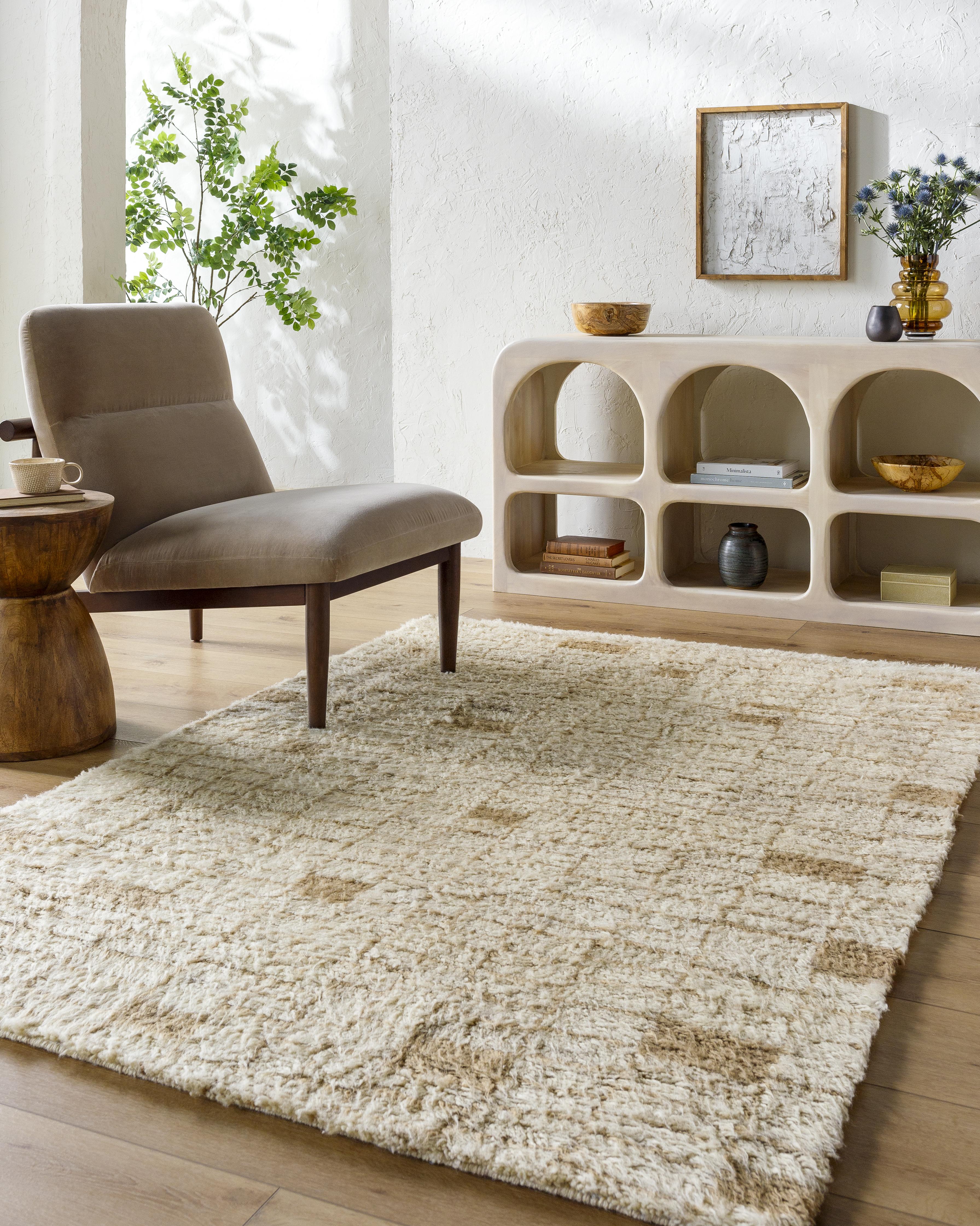 Lulu and Georgia Madrazo Moroccan Style Hand-Tufted Wool Rug - view 2
