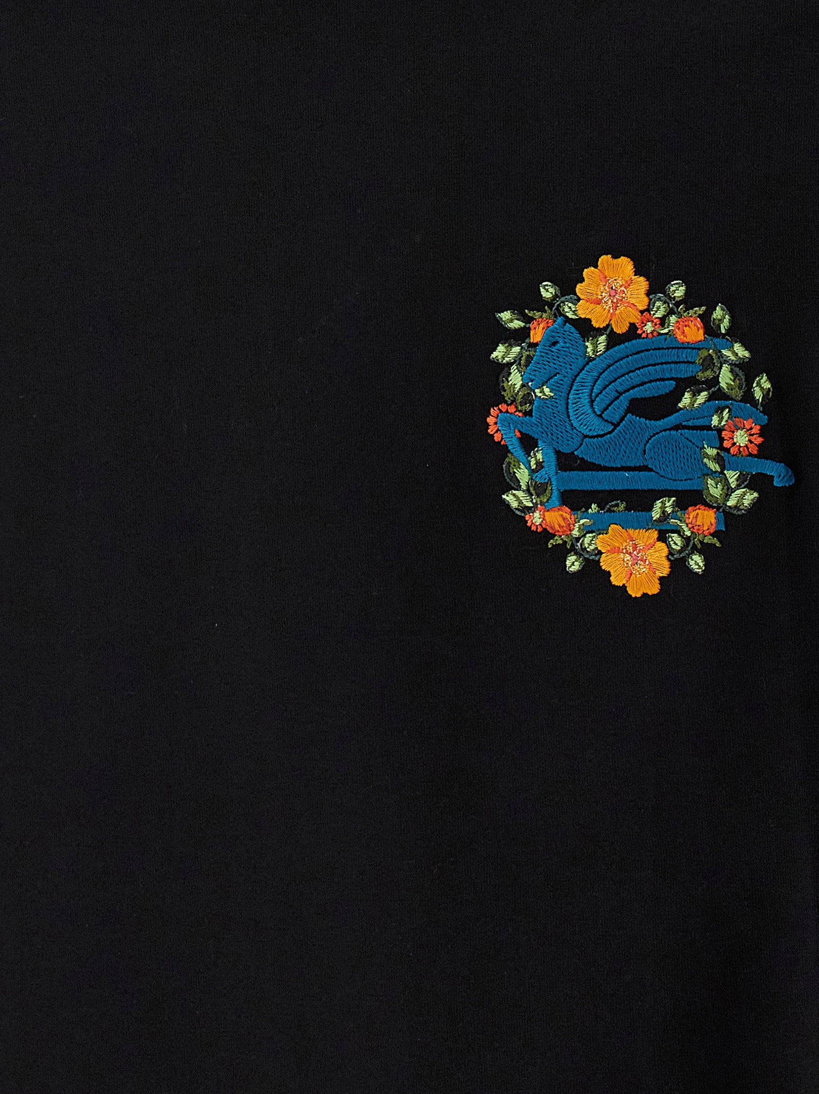 Etro Logo Embroidery T-shirt – 100% cotton - view 4