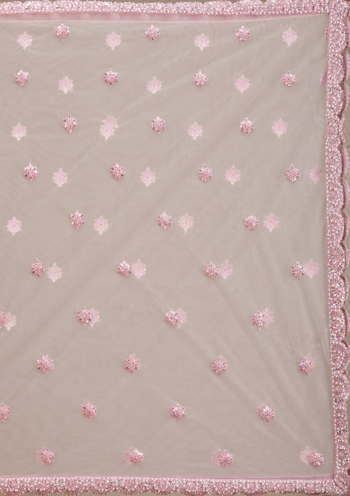 Koskii Pink Pearlwork Net Readymade Lehenga – Women's - view 9