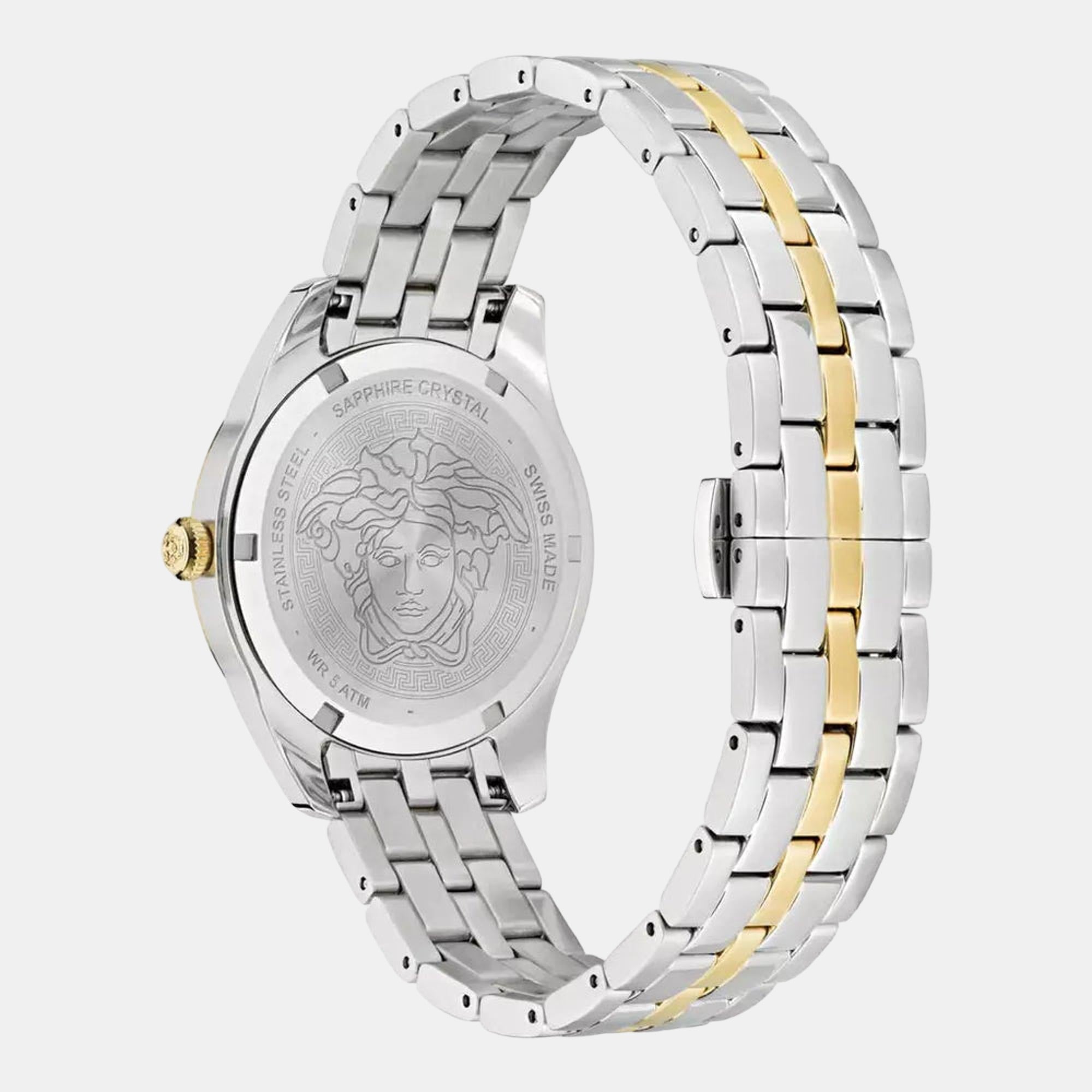 Versace Greca Men Quartz Green Dial Analog Stainless Steel Watch VE6C00423 - view 2