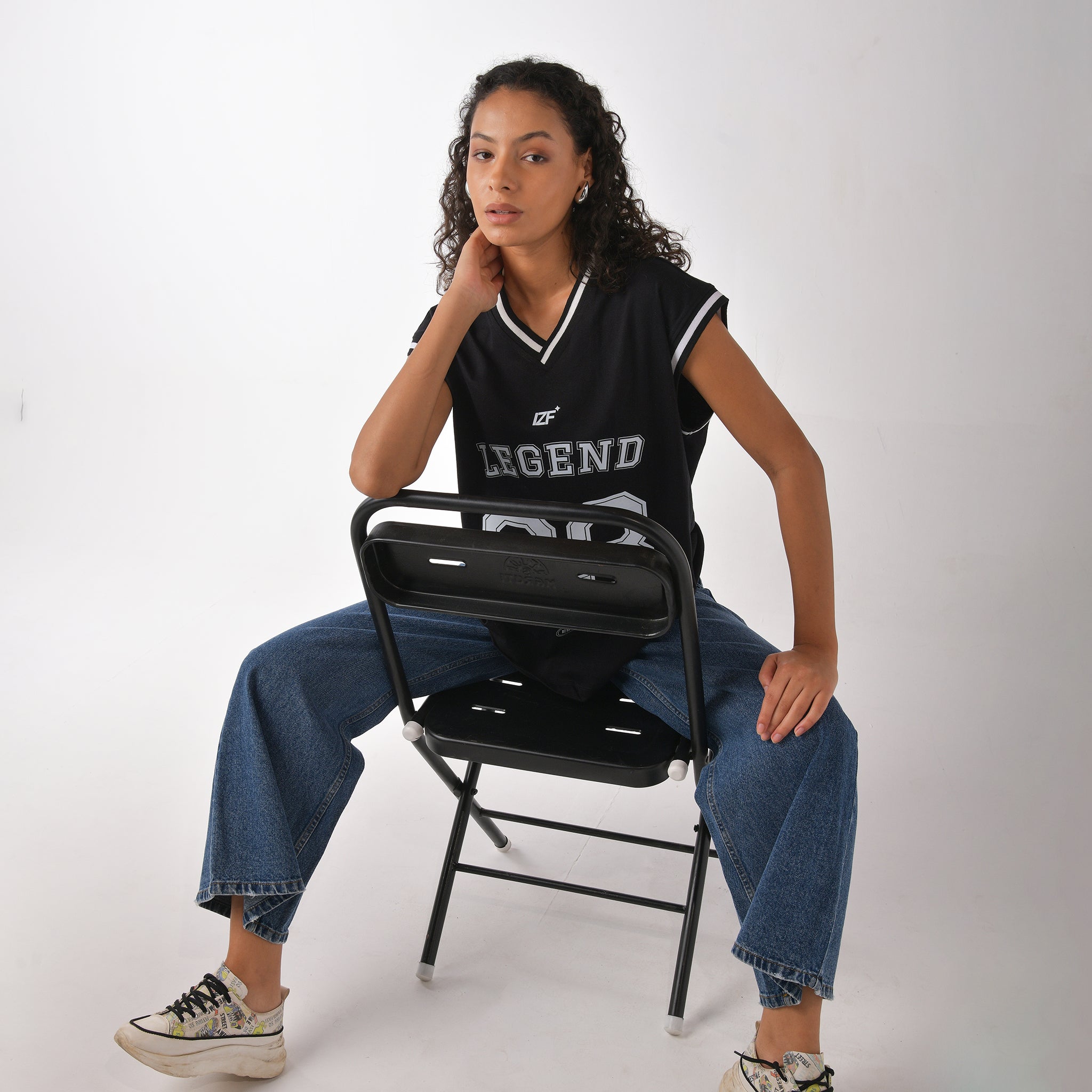 I Z F Oversized Baggy Jeans – Blue - view 4