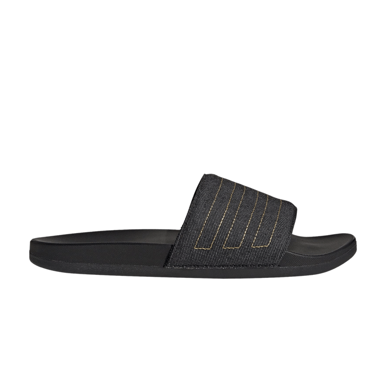 Yeezy adidas Adilette Comfort Slides Core Black Preloved Yellow