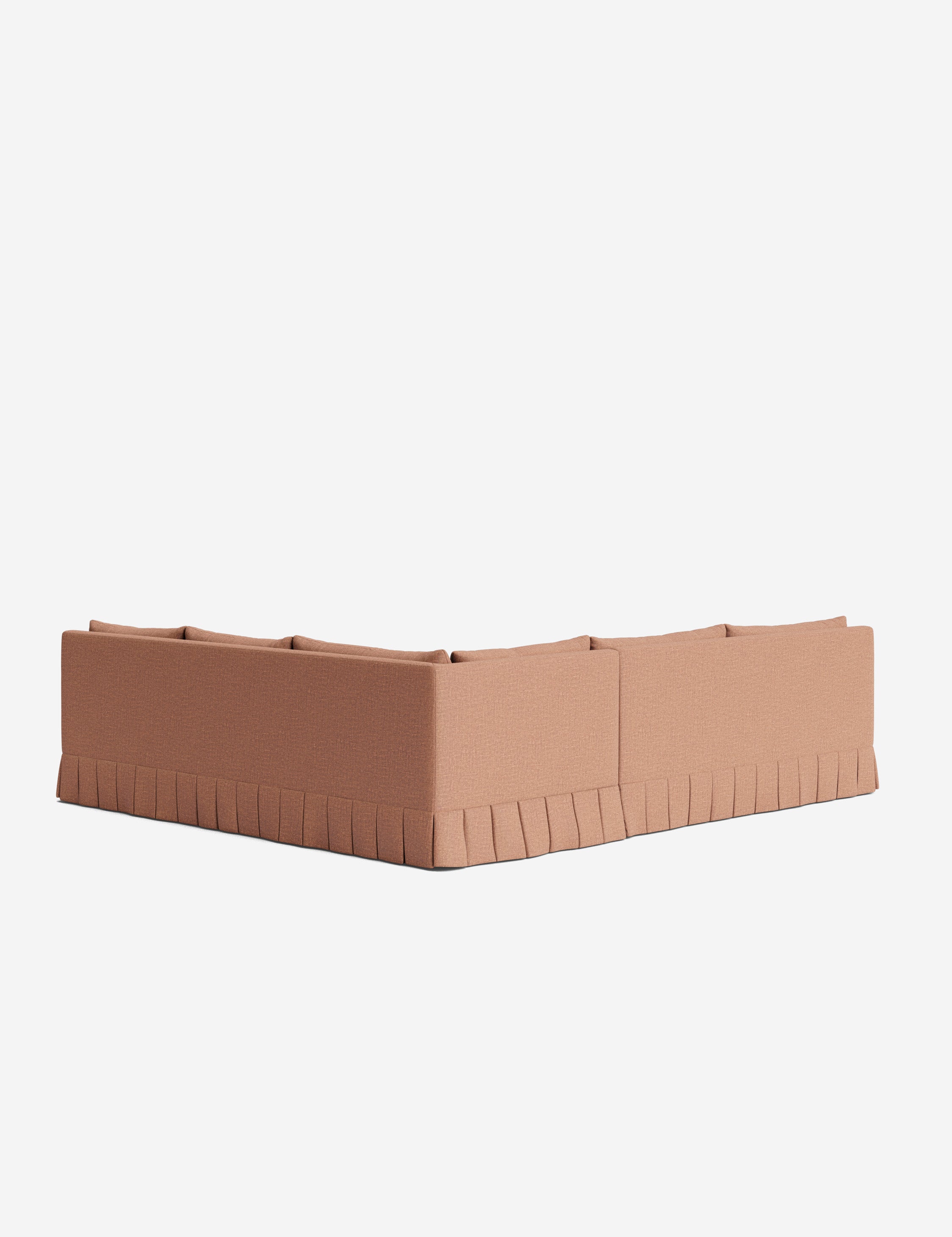 Lulu and Georgia Portola Luxe Depth Pleated Corner Sectional Sofa - view 204