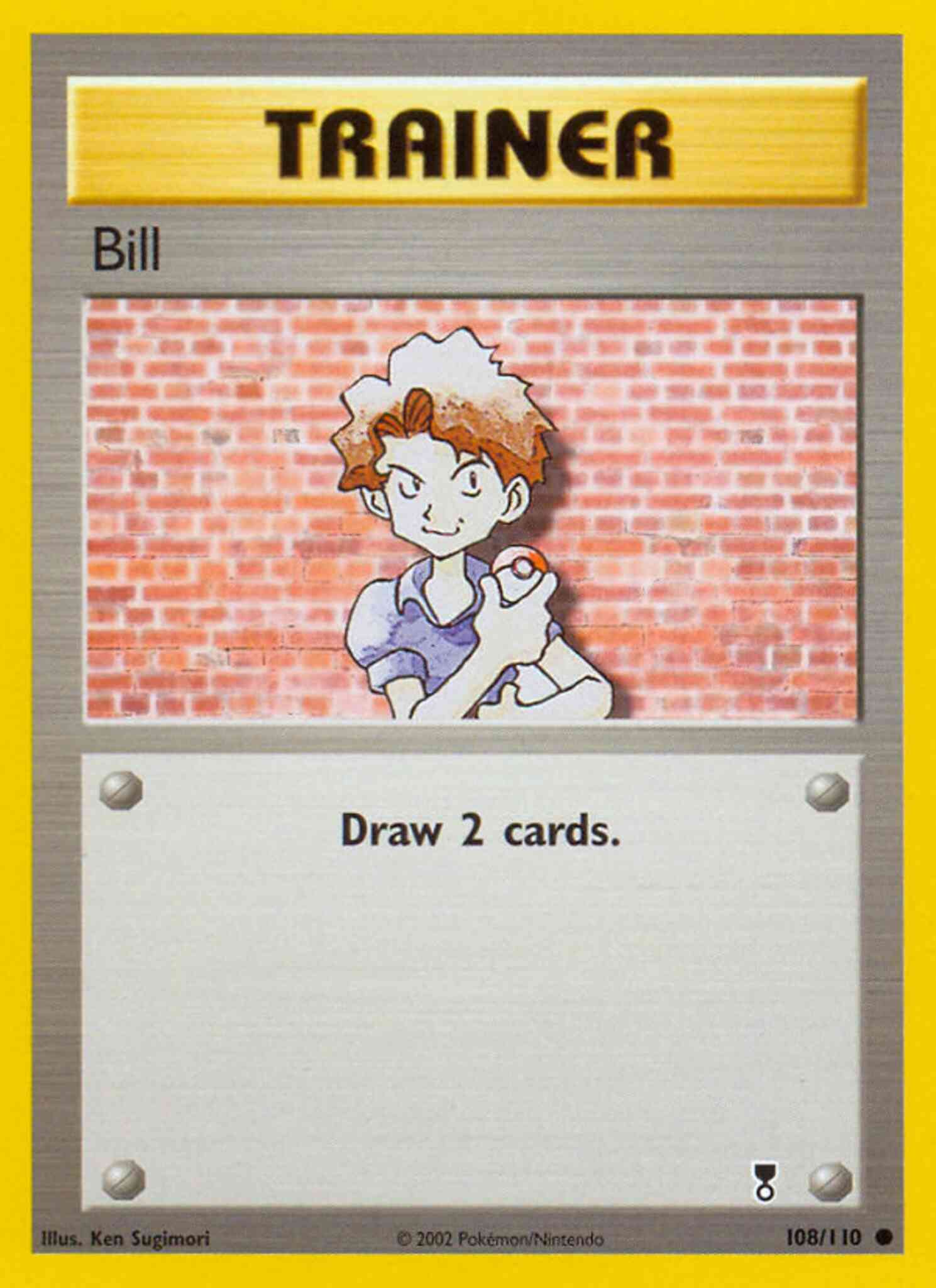 Common base6-108 reverse – Pokémon Bill - 108/110 - Common [base6-108] [Reverse Holo]