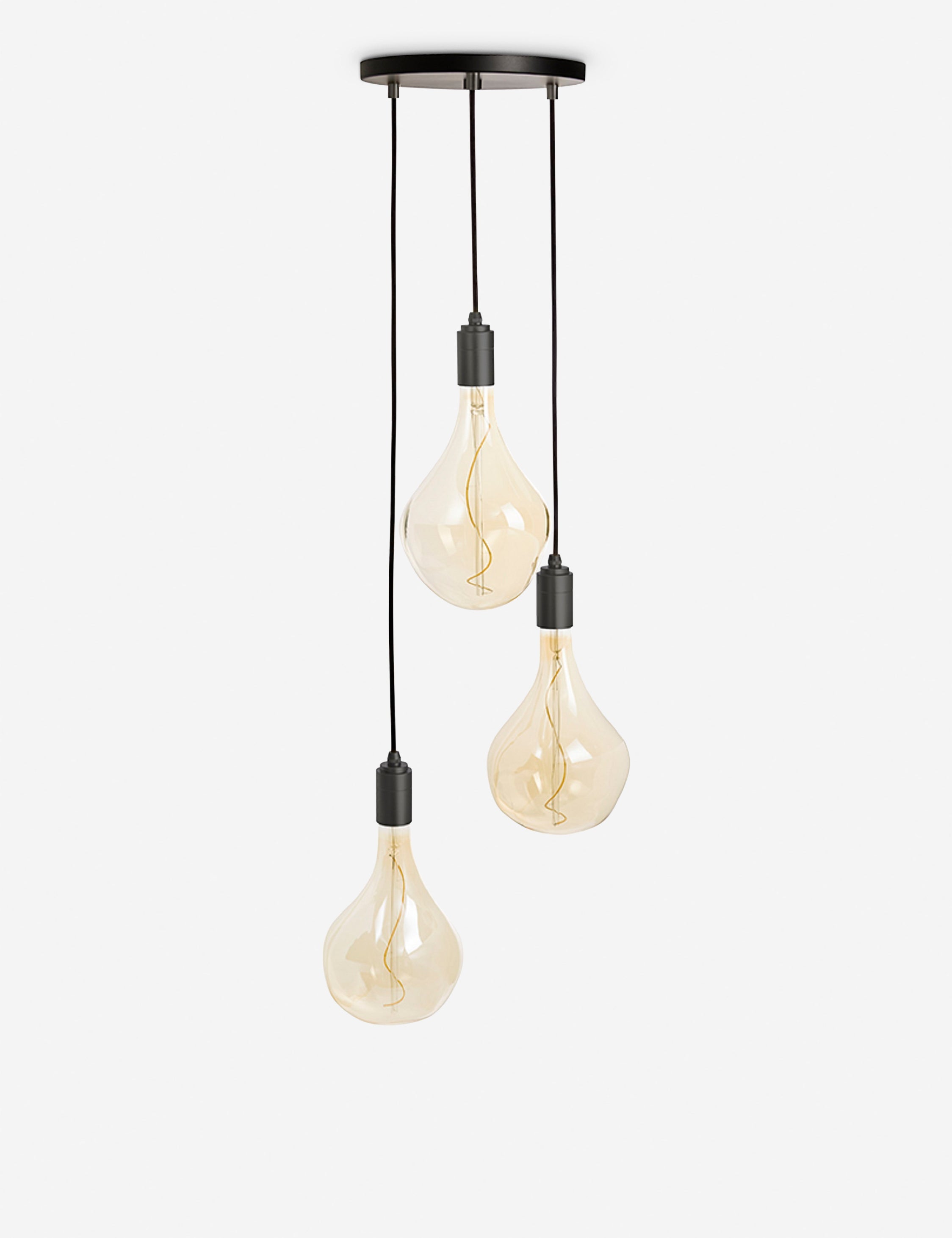 Lulu and Georgia Triple Pendant Light with Voronoi II by Tala