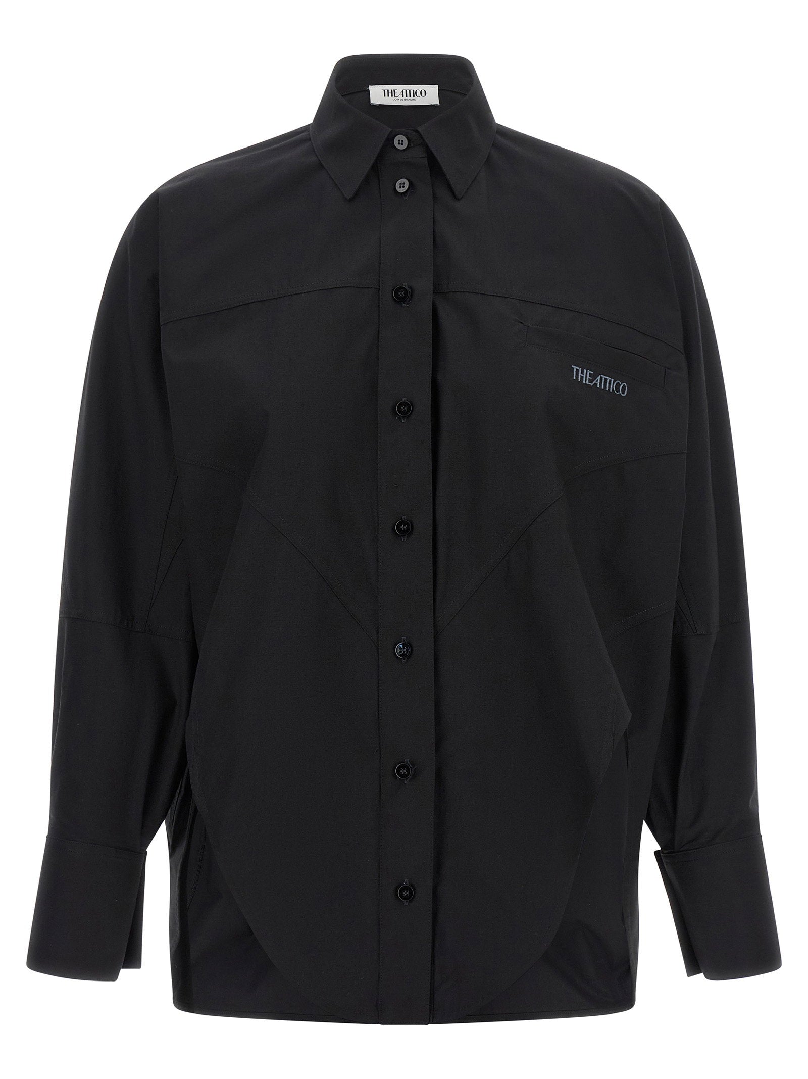 The Attico Shaped Hem Shirt – 100% cotton