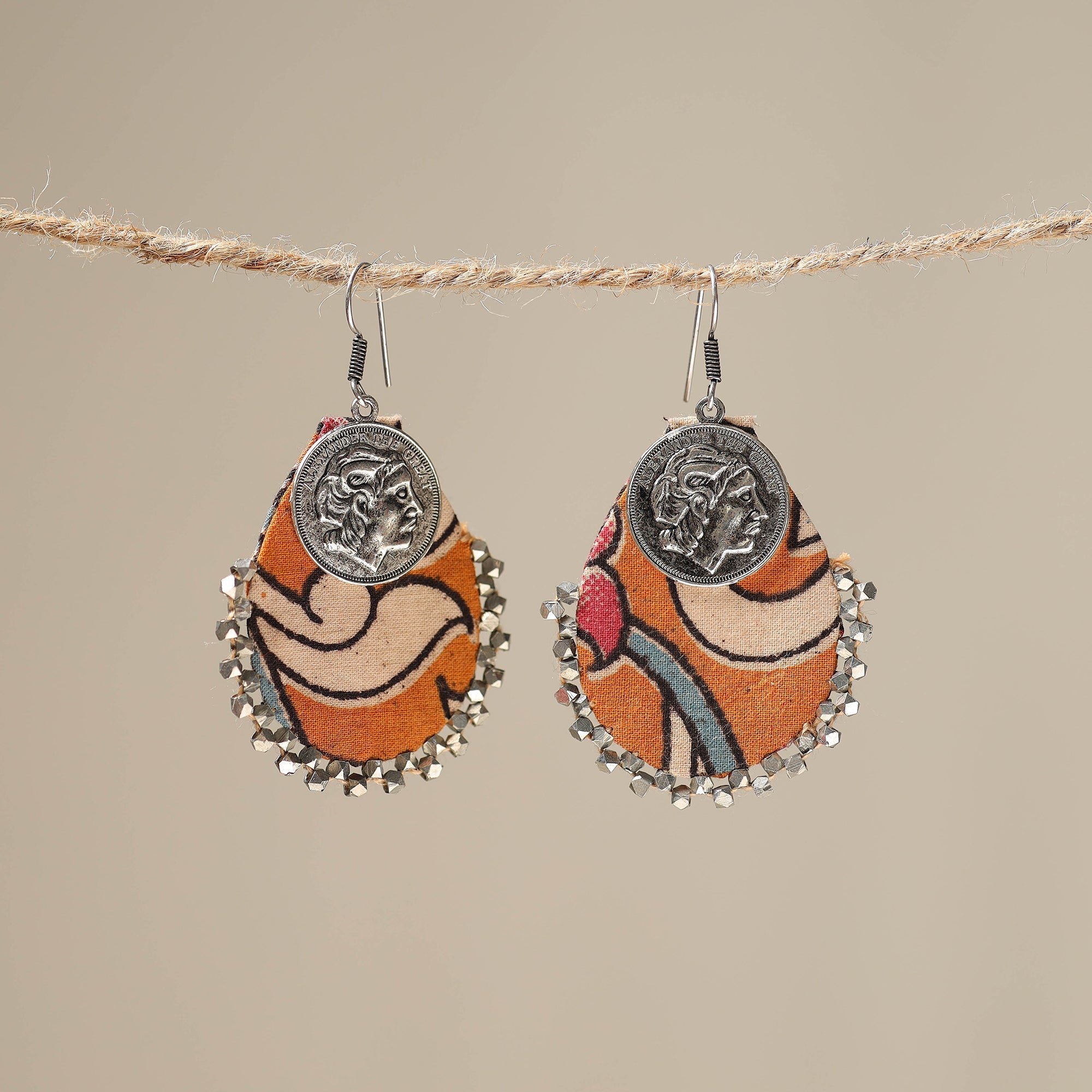 JALPARI Ayesha Handcrafted GS Fabart Earrings 48