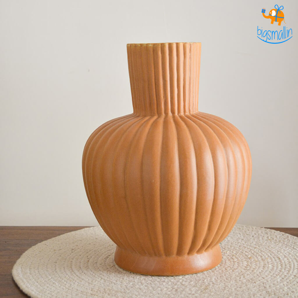 Hollyhock Victorian Ceramic Vase - view 6