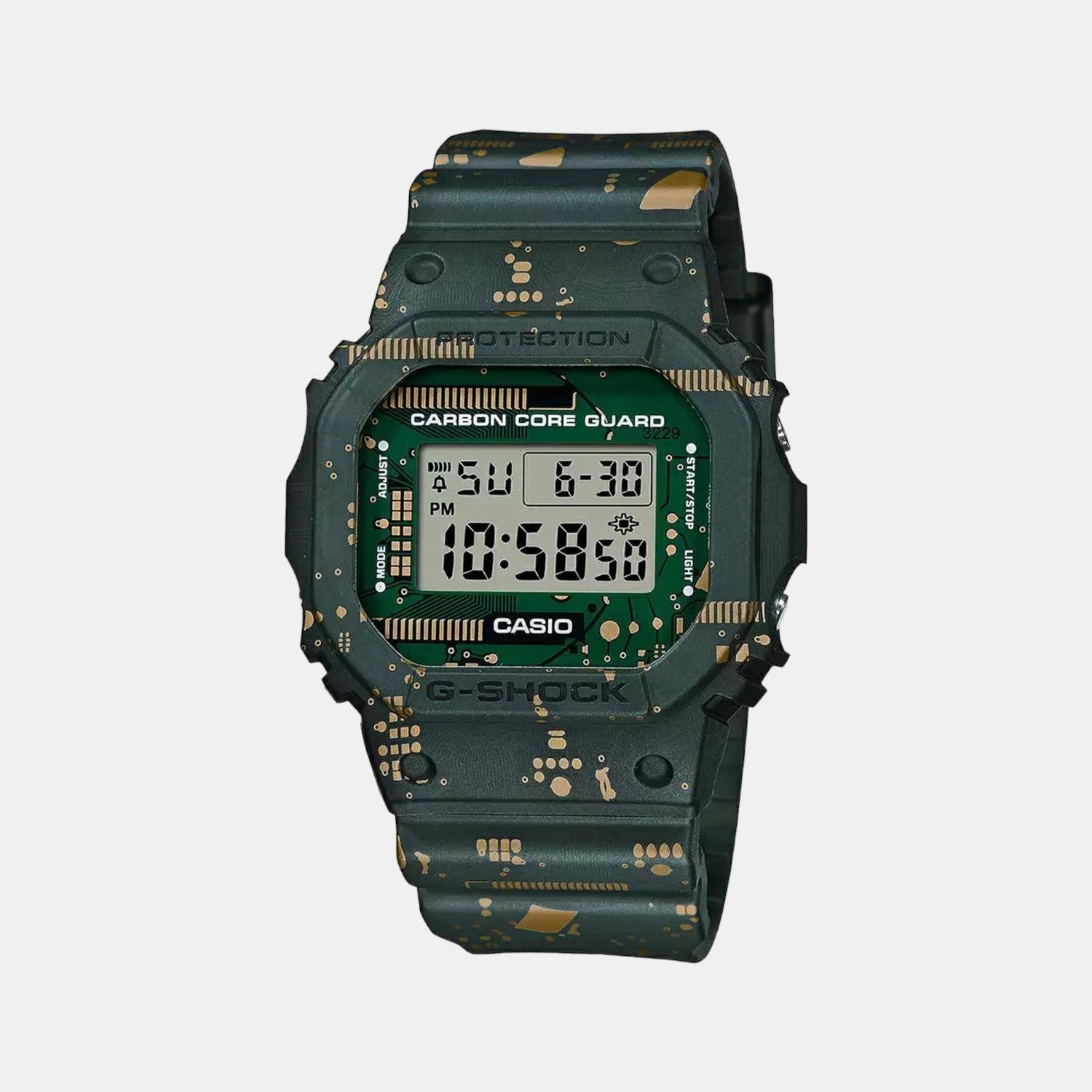 Casio G-Shock Men Quartz Green Dial Digital Resin Watch G1064