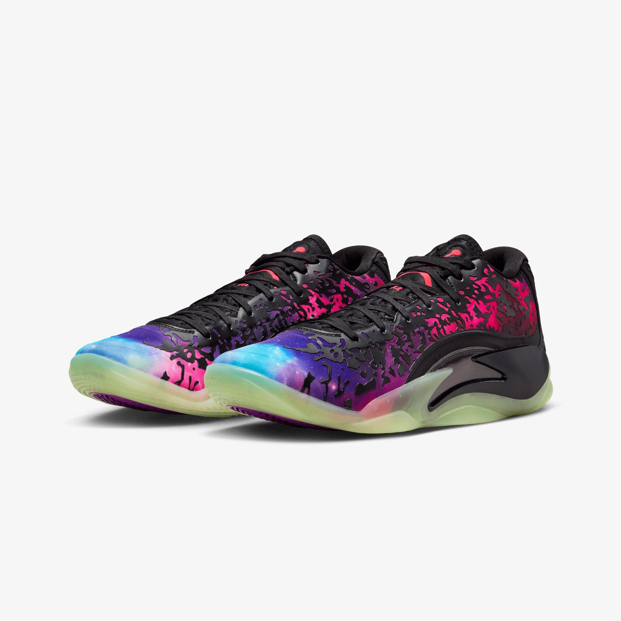 Jordan | Zion 3 Pf { Black/solar Red-vivid Purple-barely Volt - view 3