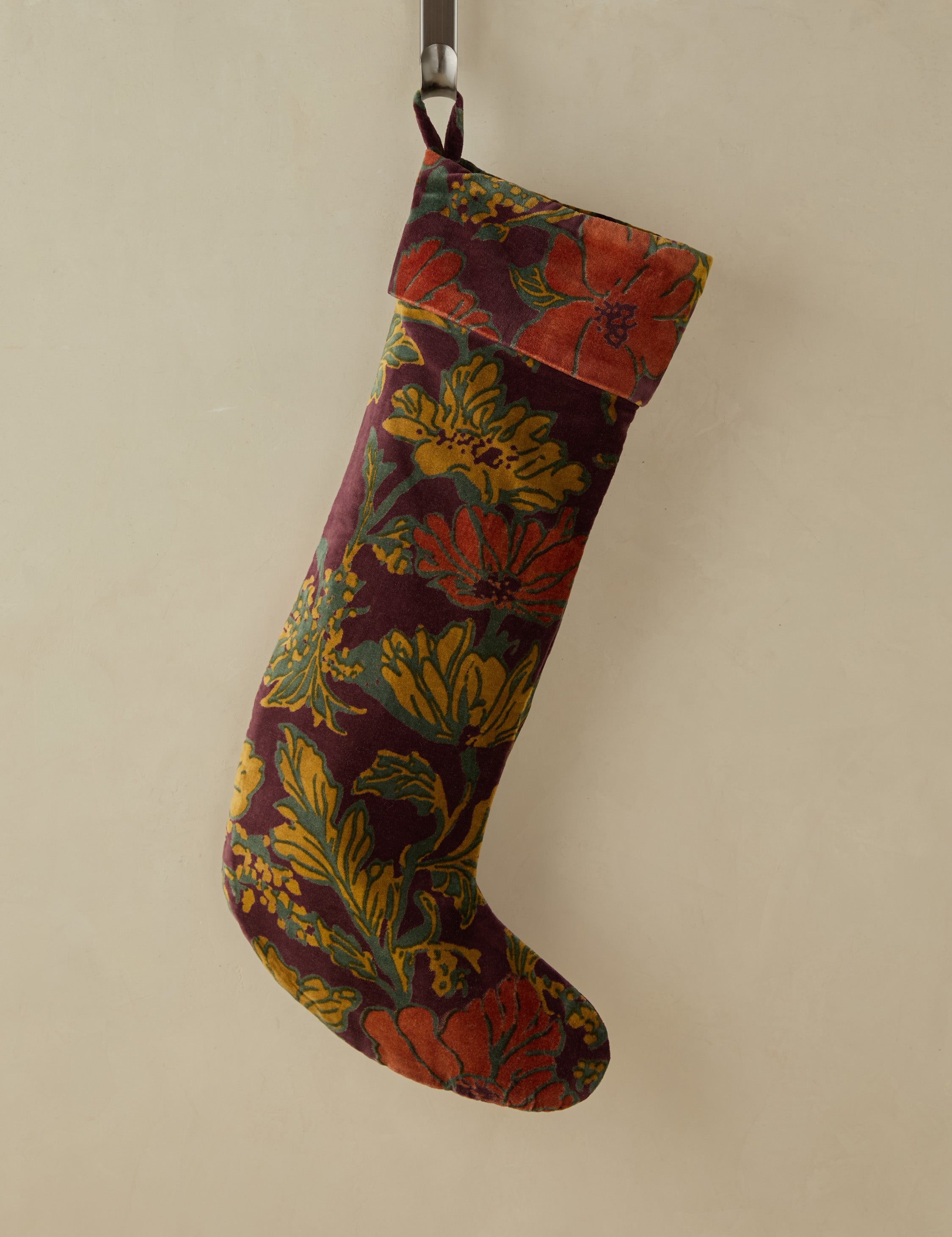 Lulu and Georgia Agnetha Velvet Stocking – Boysenberry