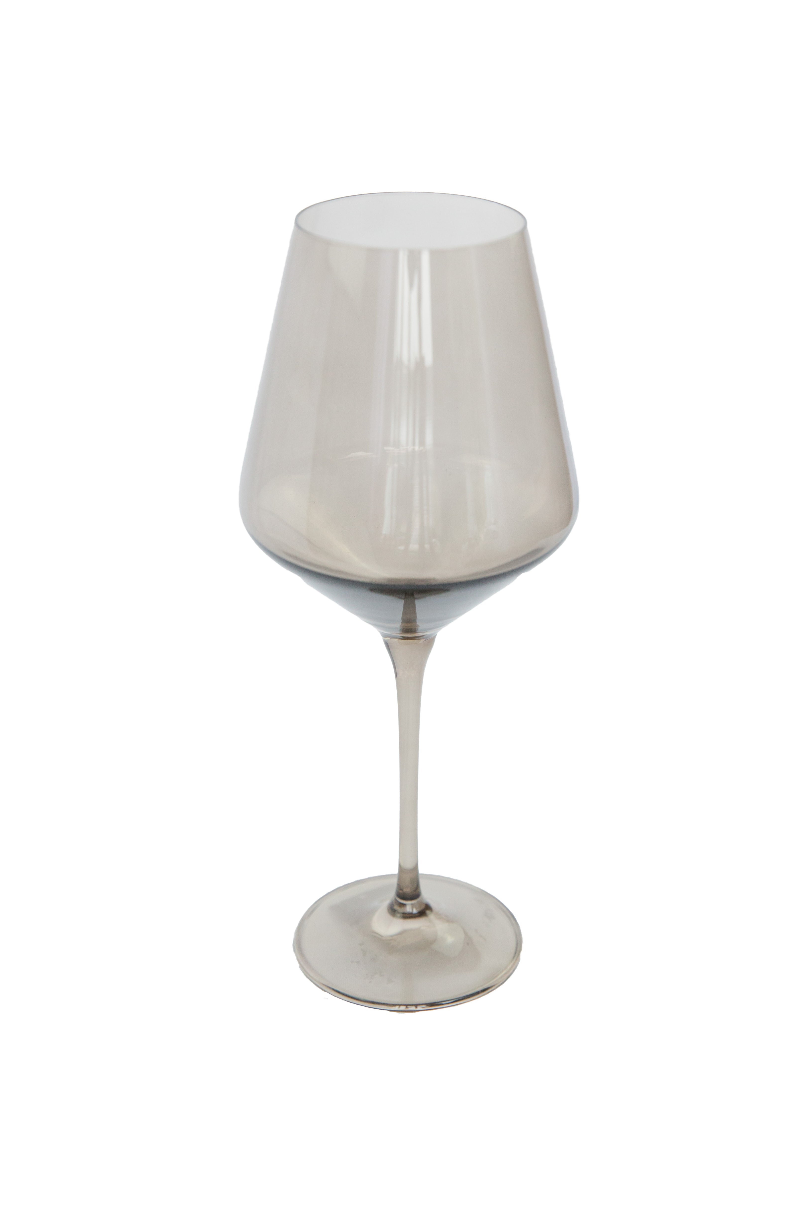 Estelle Colored Glass Estelle Colored Wine Stemware - Set of 6 {Gray Smoke} - view 10