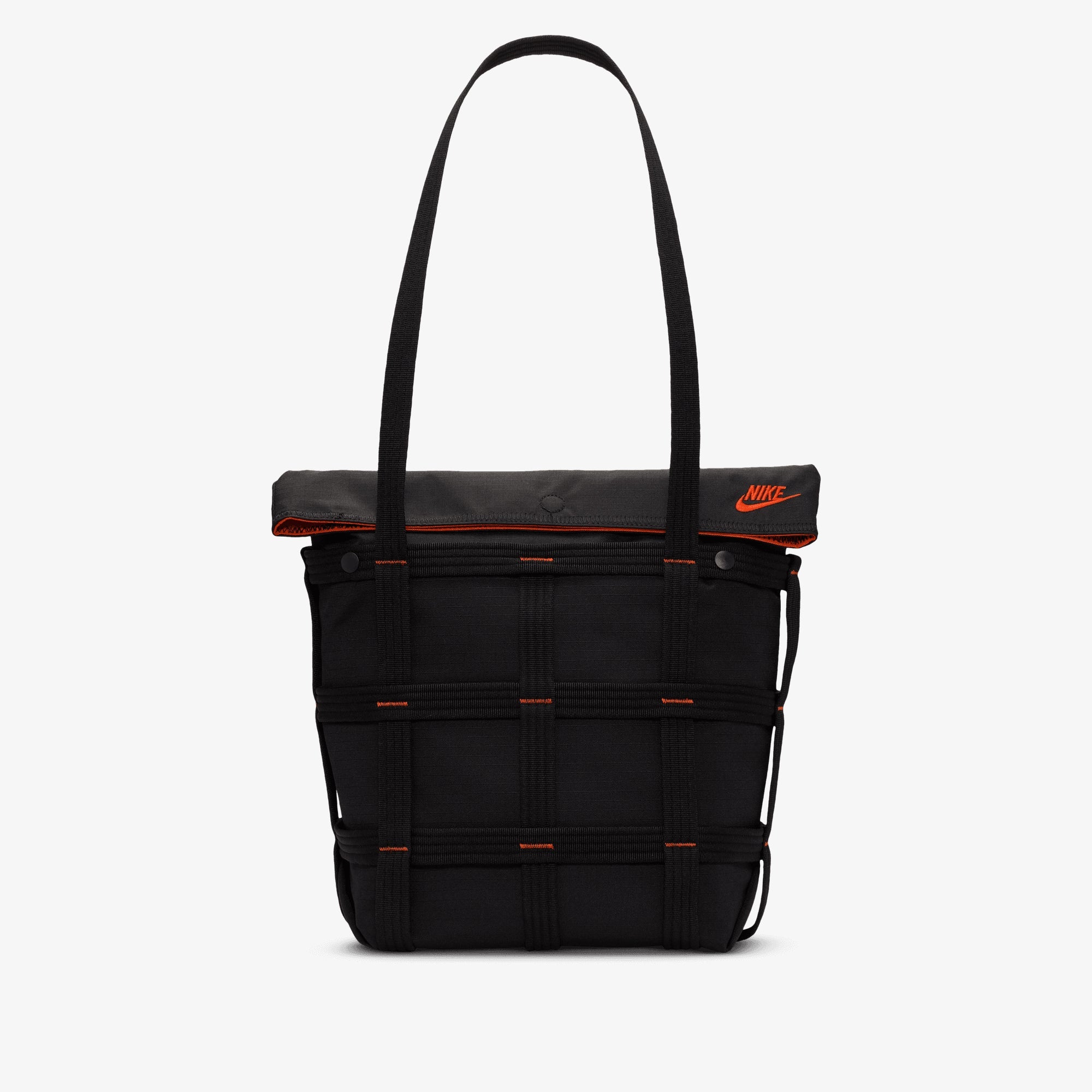 Nike | Sportswear Cargo Tote (12l) { Black/black/orange - view 2