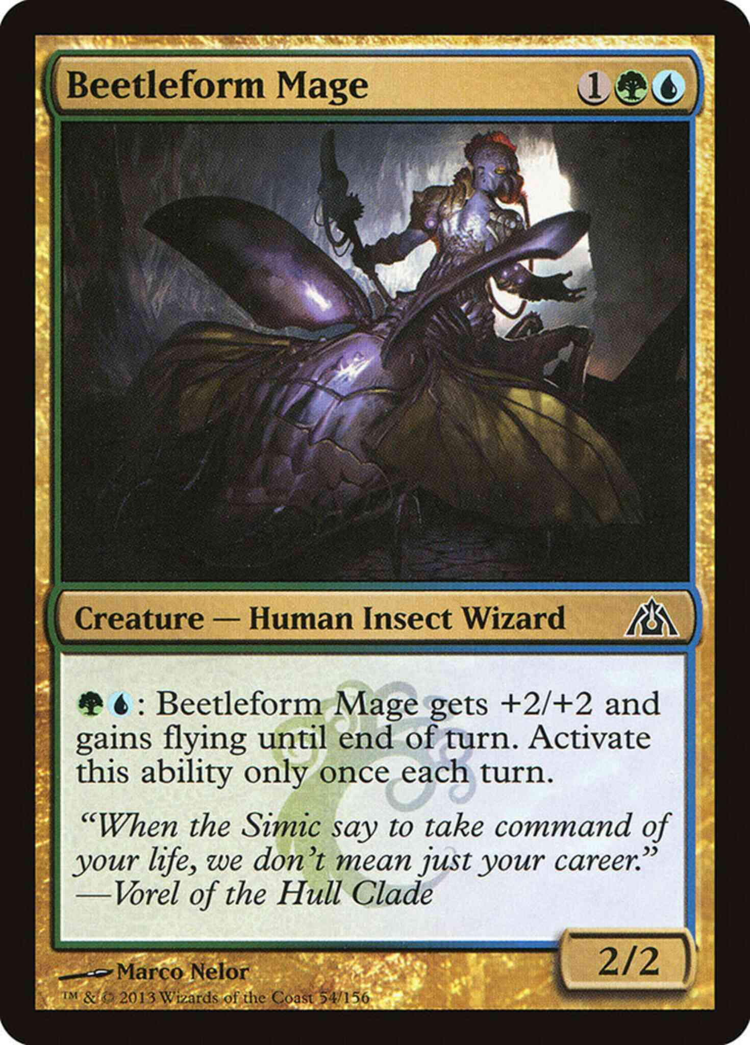 Beetleform mage 54 – Magic Beetleform Mage [54] [Dragon's Maze] [Non-Foil]