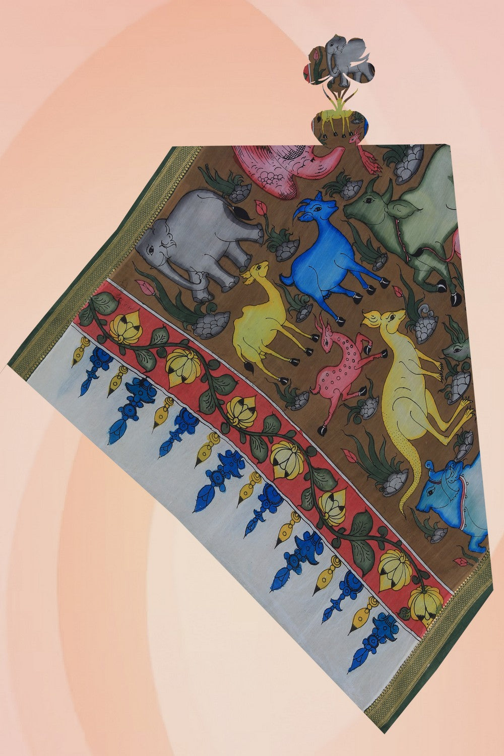 Kalanjali Kalamkari Printed Dupatta