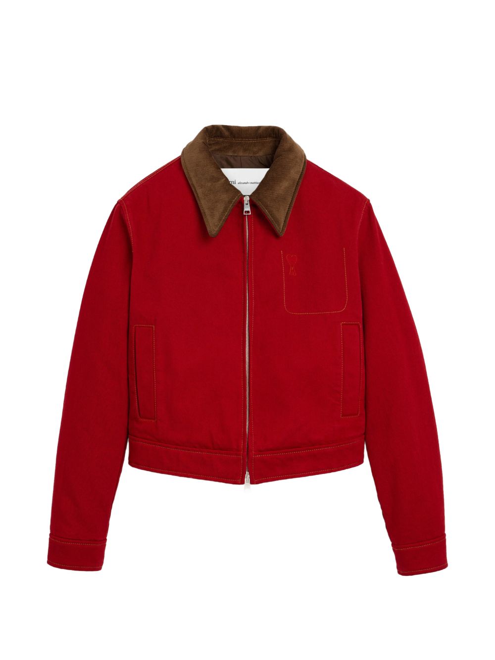 AMI PARIS Coats RED – 100% Cotton