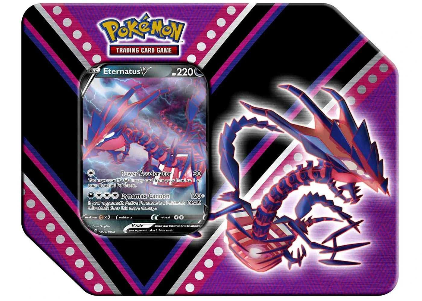 Pokémon 2020 Pokemon TCG V Powers Eternatus V Tin
