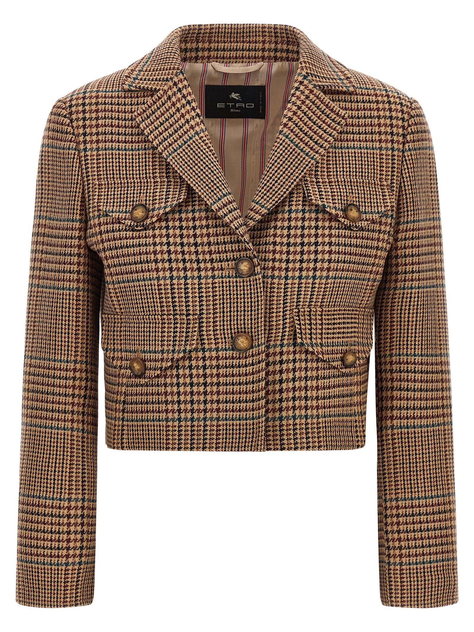 Etro Prince Of Wales Blazer – 100% wool