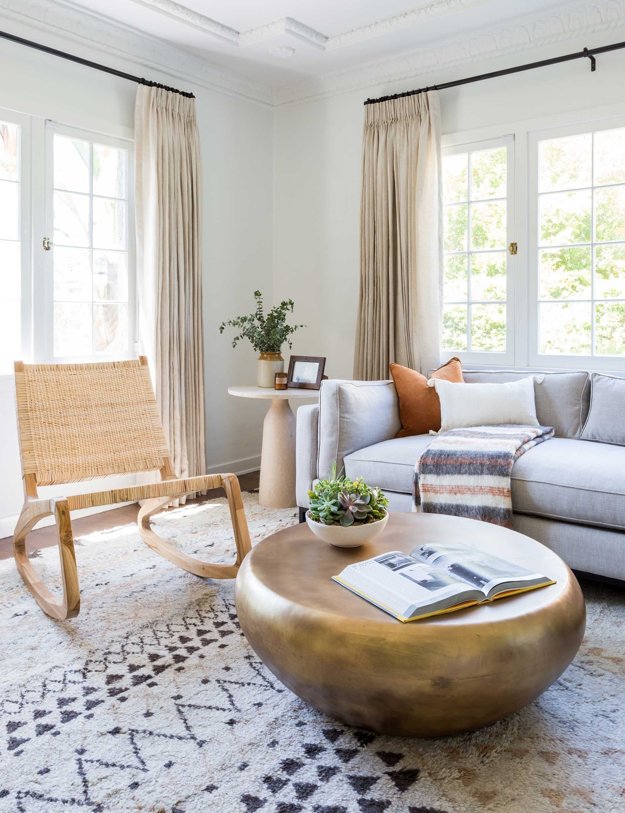 Lulu and Georgia Bates Round Coffee Table by Arteriors