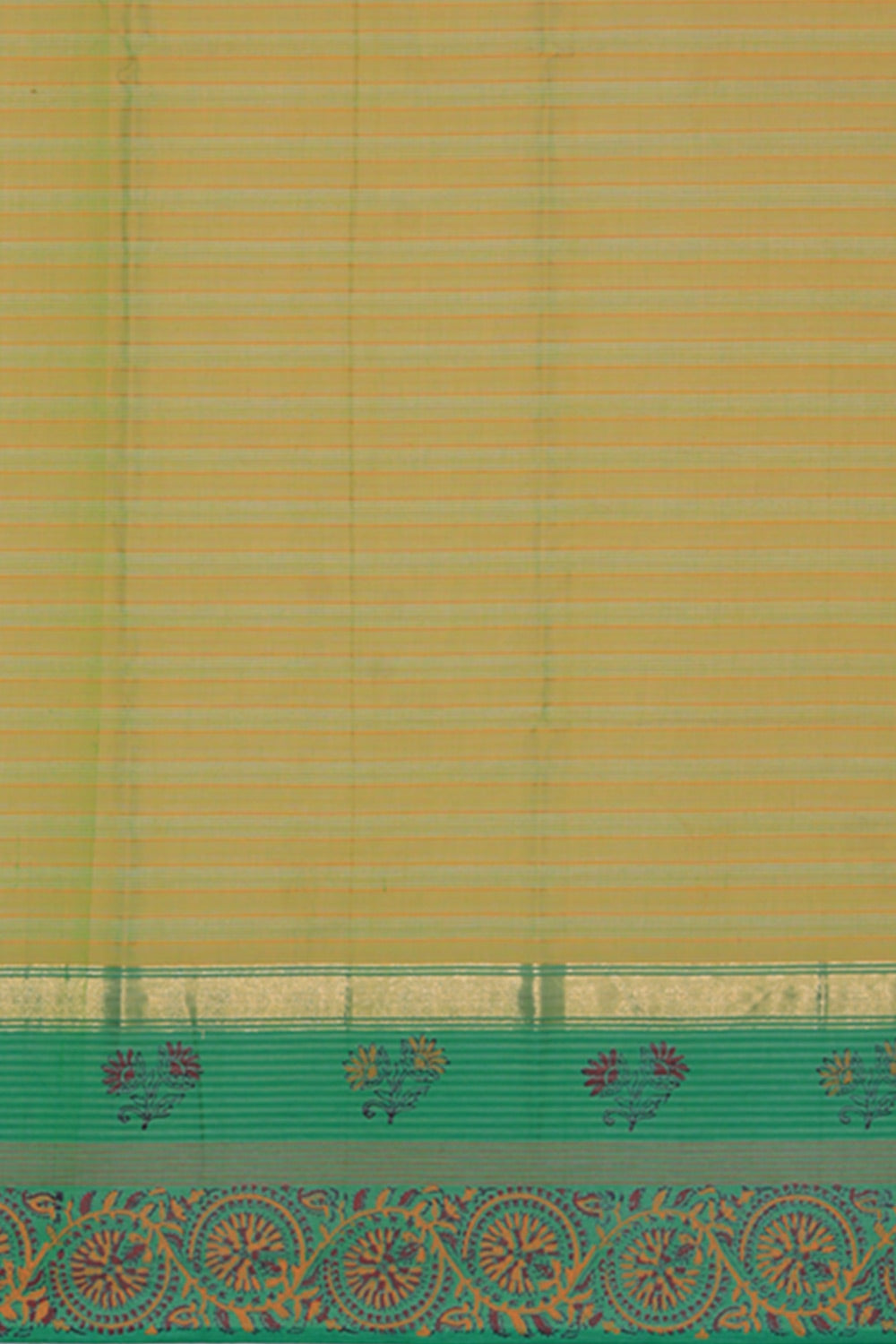 Kalanjali Ethnics Hand block printed cotton saree - view 4