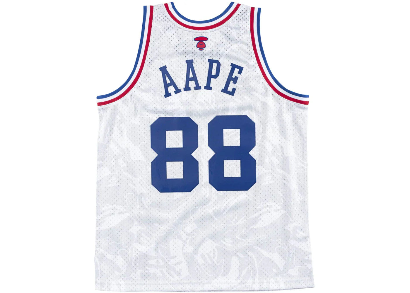 BAPE Aape x Mitchell & Ness Swingman All-Star 1988 Jersey White - view 2