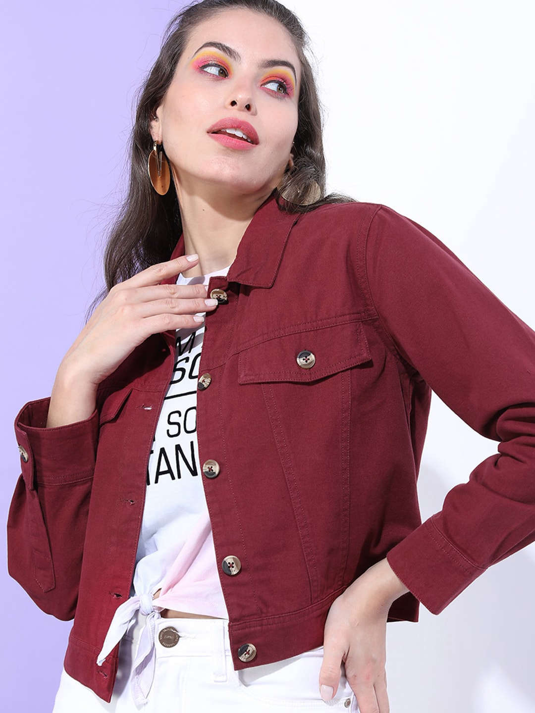 Freehand By The Indian Garage Co Women Trucker Jacket